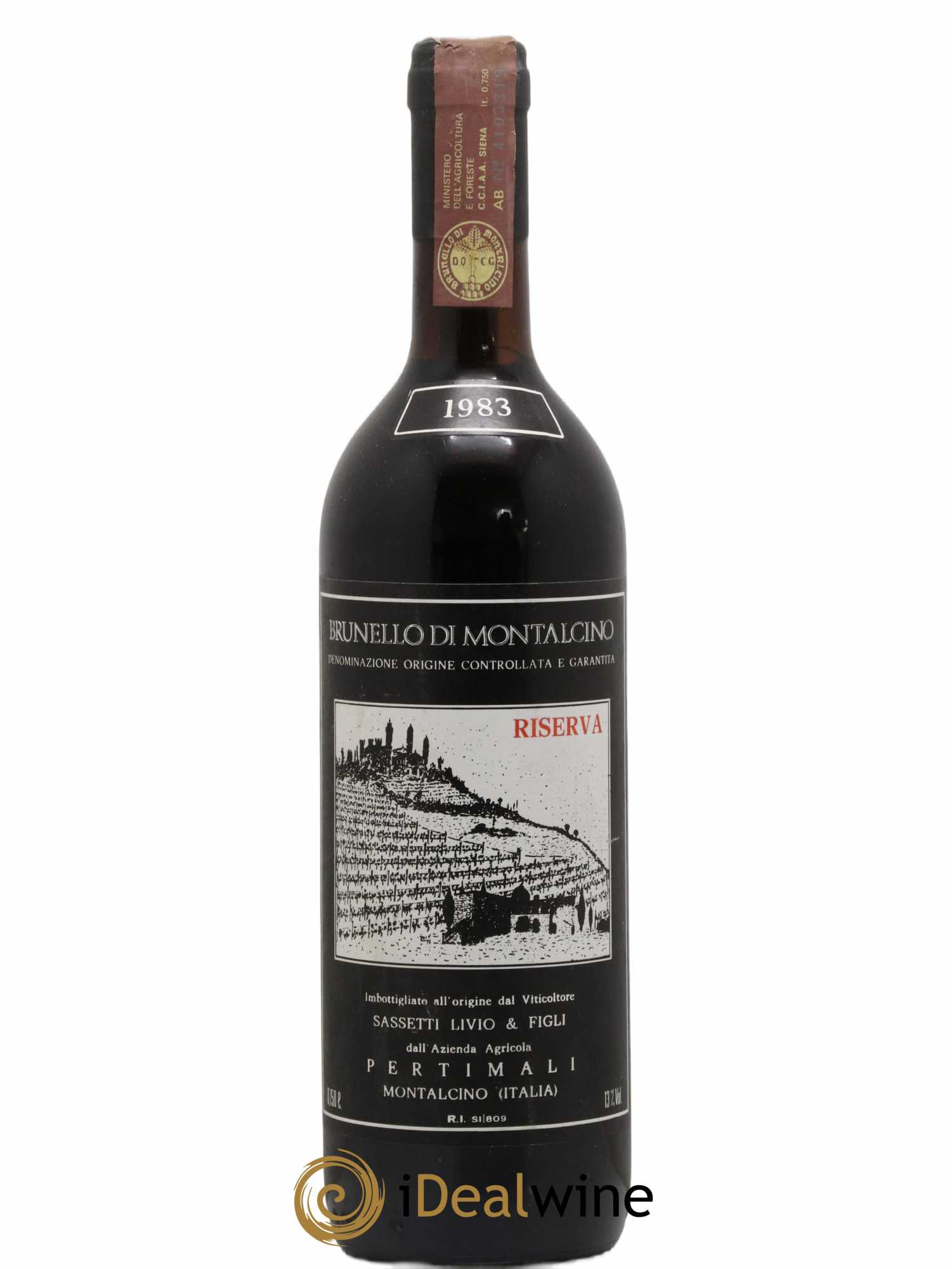 Brunello di Montalcino Riserva Pertimali 1983 - Lot de 1 bouteille - 0