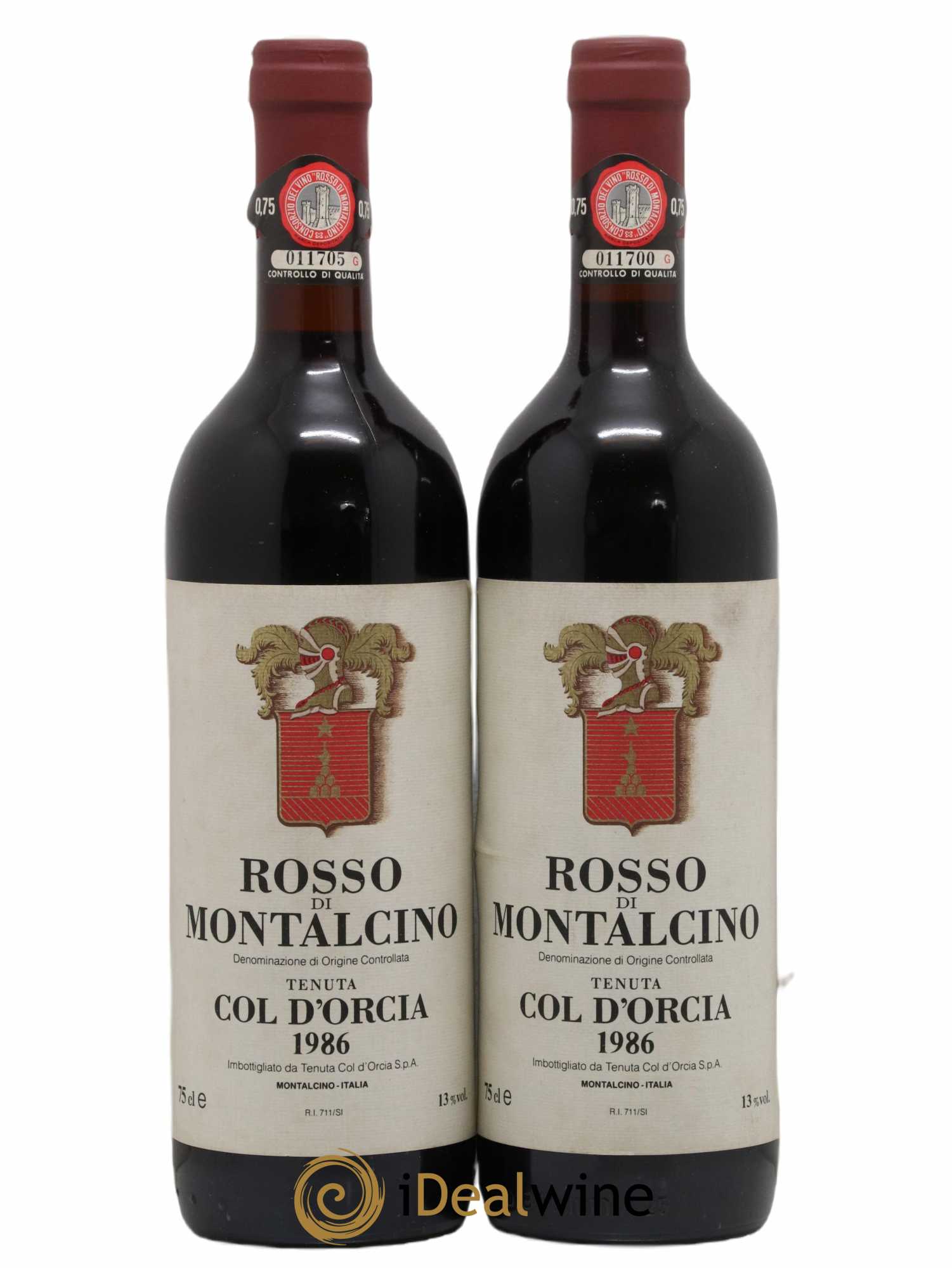 Rosso di Montalcino DOC 1986 - Posten von 2 Flaschen - 0