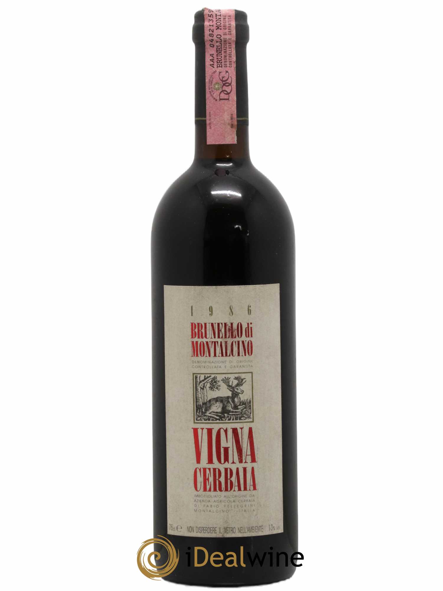 Brunello di Montalcino Vigna Cerbaia 1986 - Lot de 1 bouteille - 0