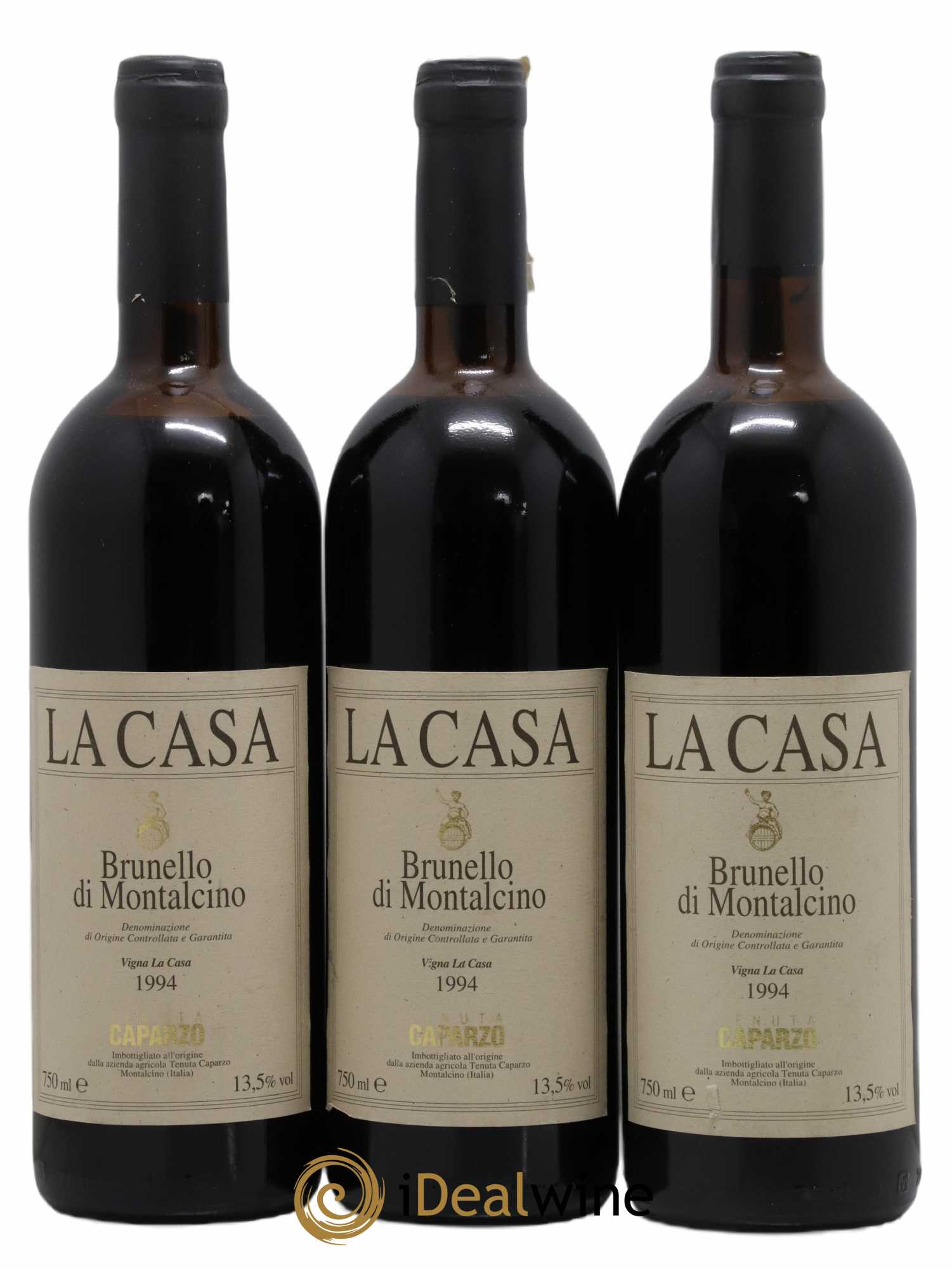 Brunello di Montalcino DOCG La Casa Caparzo 1994 - Posten von 3 Flaschen - 0
