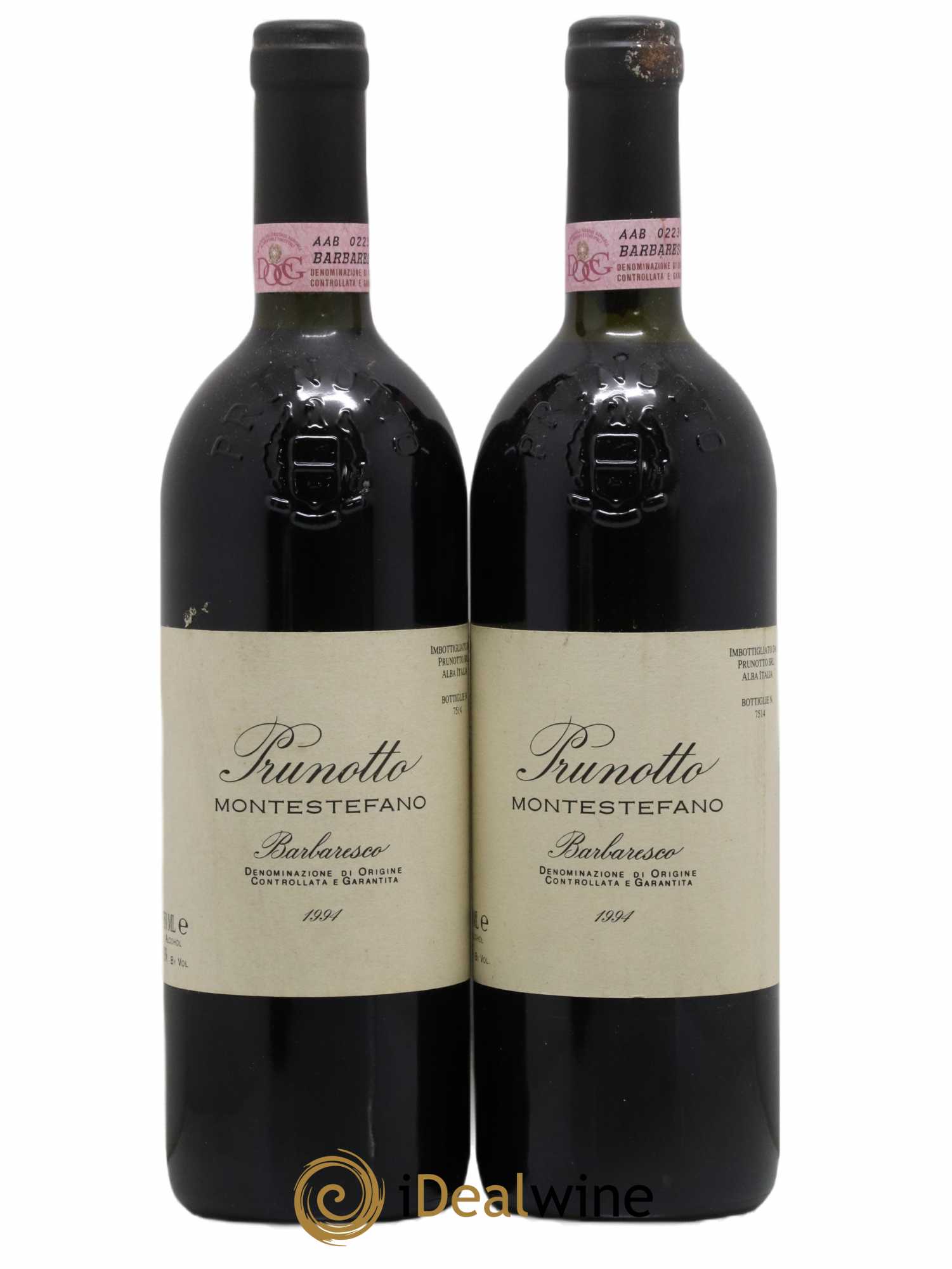Barbaresco DOCG Montestefano Prunotto 1994 - Lot de 2 bouteilles - 0