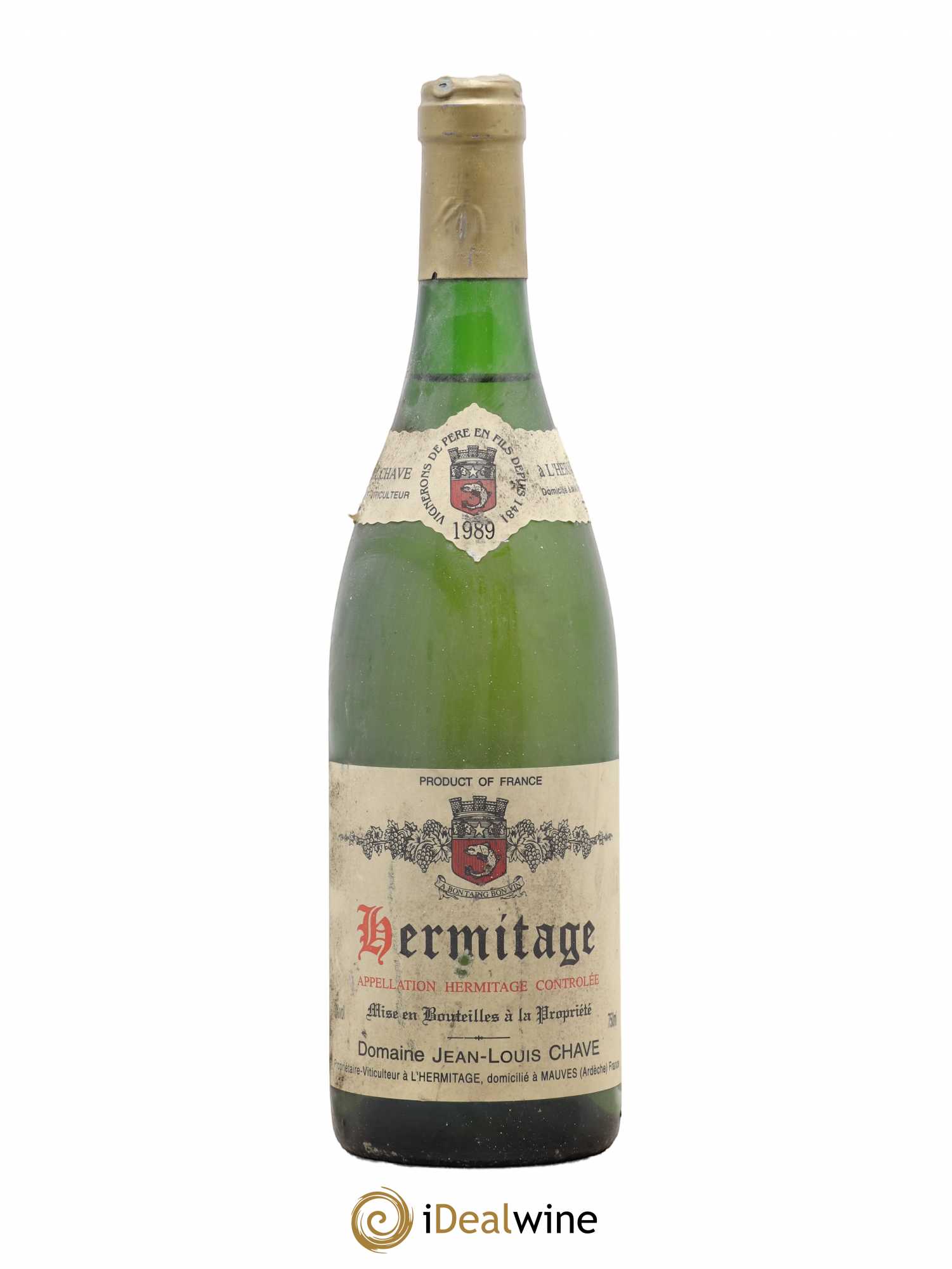 Hermitage Jean-Louis Chave 1989 - Lot de 1 bouteille - 0