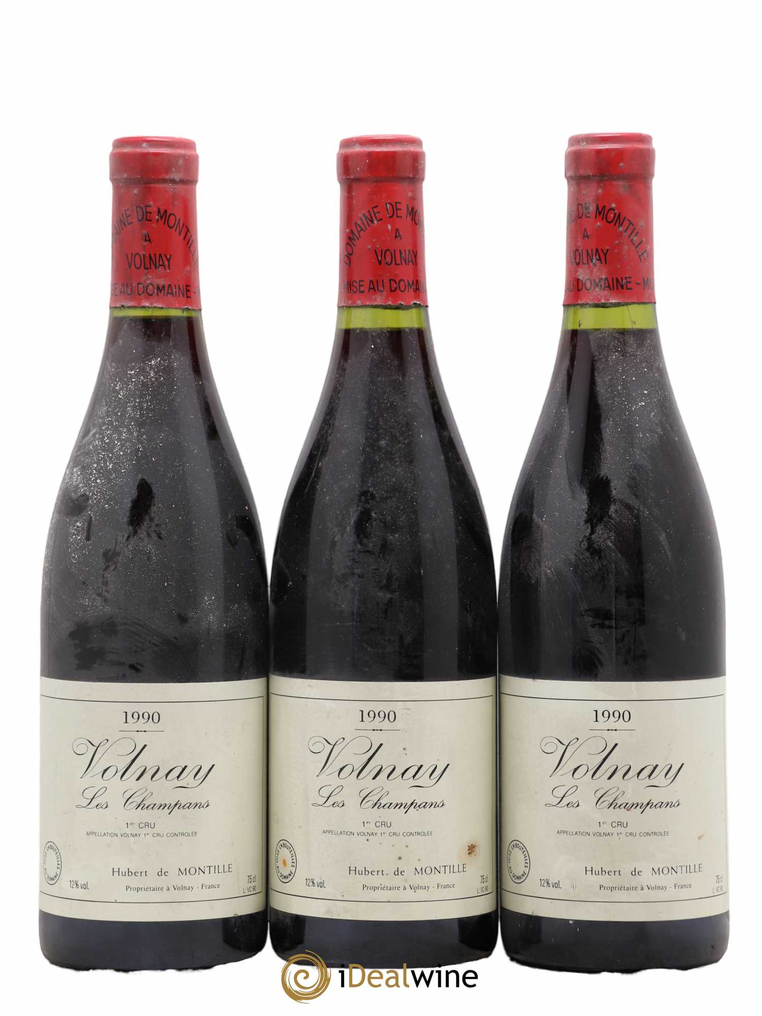 Volnay 1er Cru Les Champans De Montille (Domaine) 1990 - Lot de 3 bouteilles - 0
