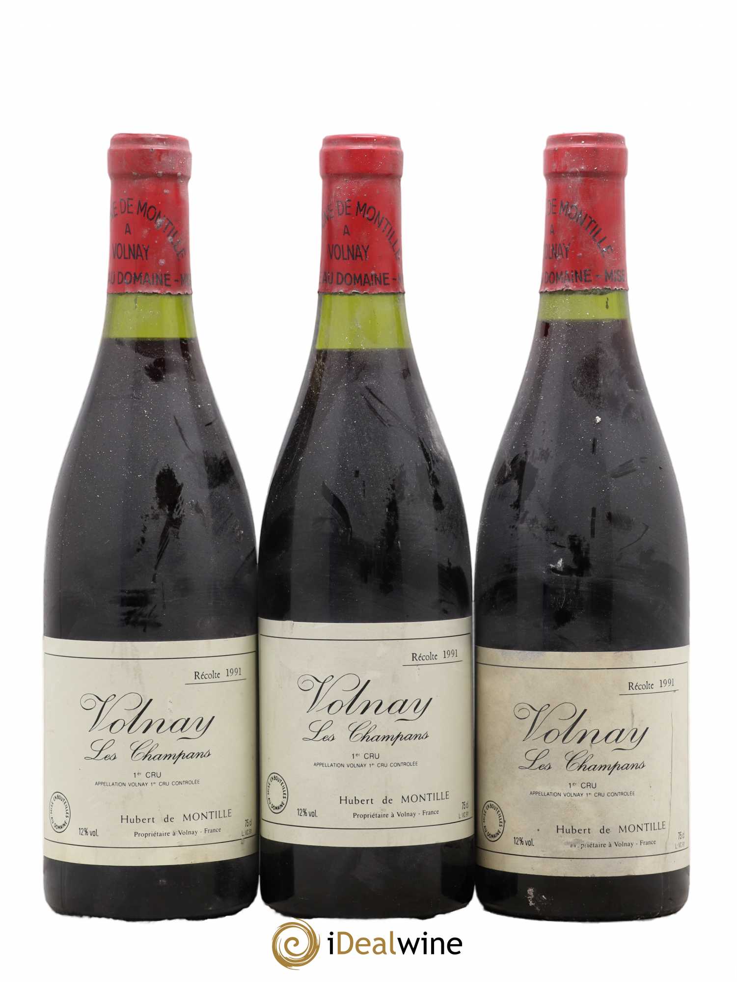 Volnay 1er Cru Les Champans De Montille (Domaine) 1991 - Lot de 3 bouteilles - 0