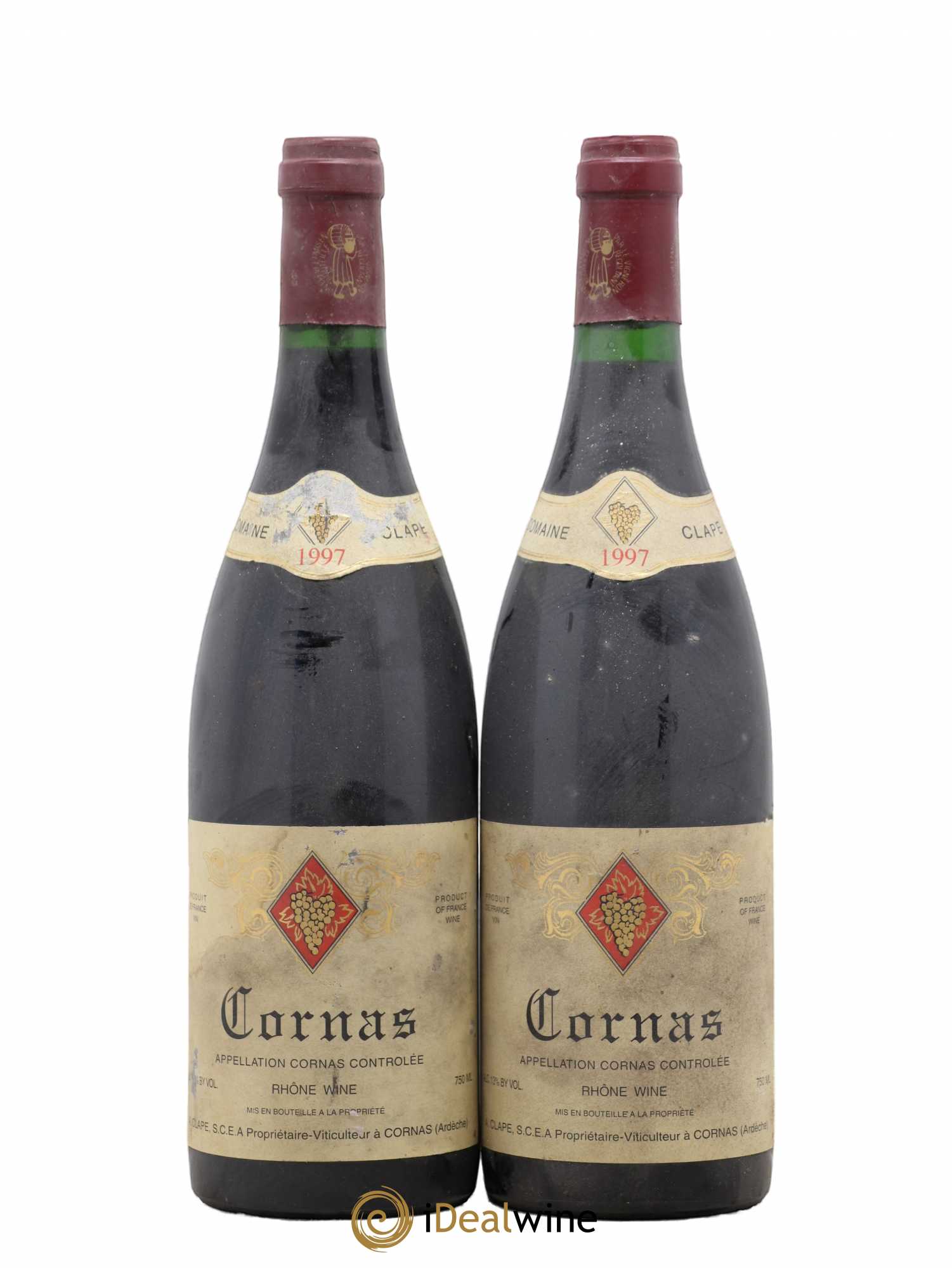 Cornas Auguste Clape 1997 - Posten von 2 Flaschen - 0