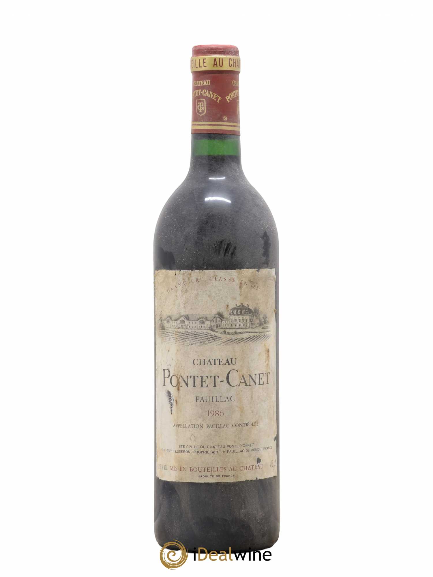 Château Pontet Canet 5ème Grand Cru Classé 1986 - Lot de 1 bouteille - 0