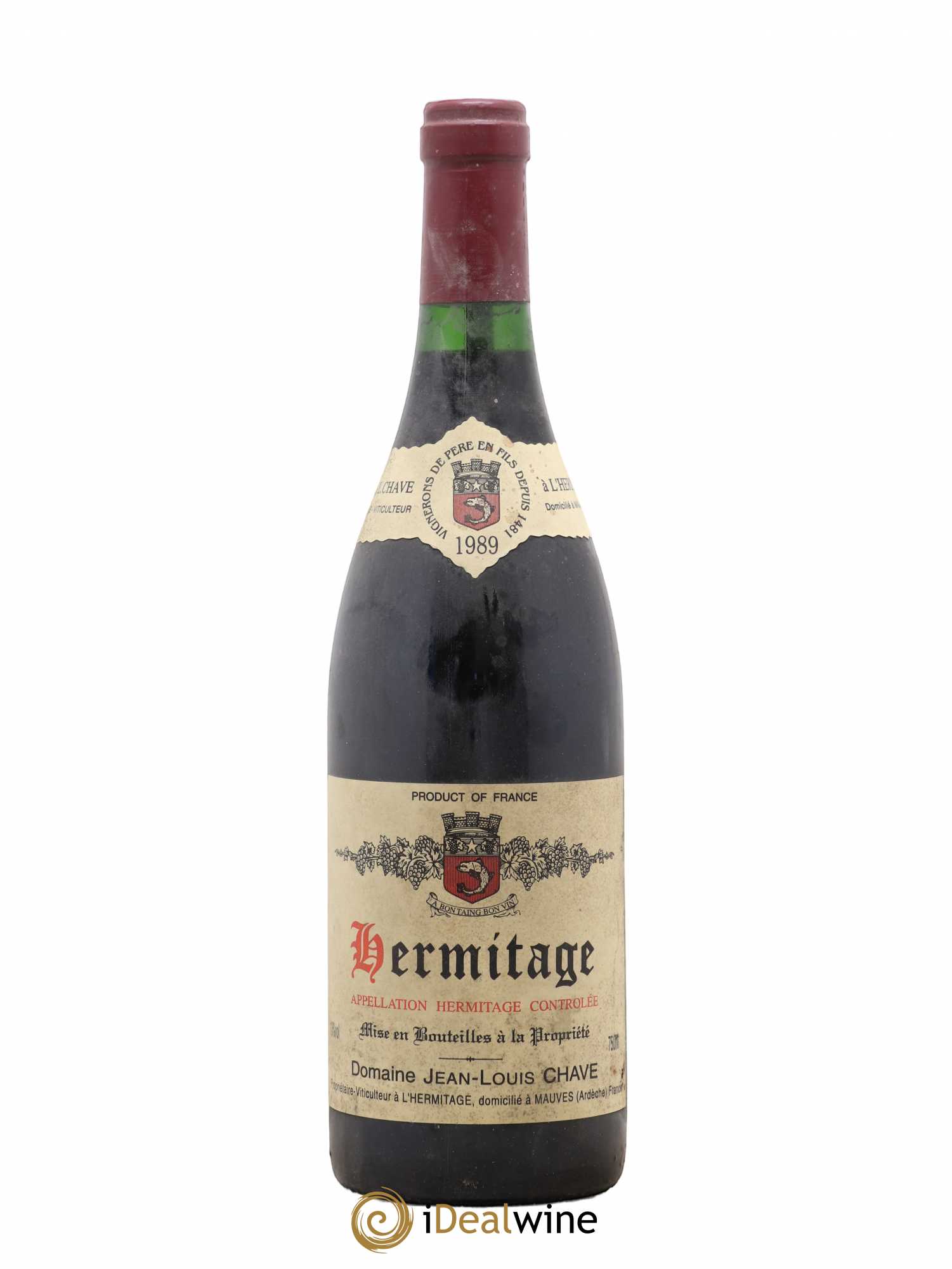 Hermitage Jean-Louis Chave 1989 - Lot de 1 bouteille - 0