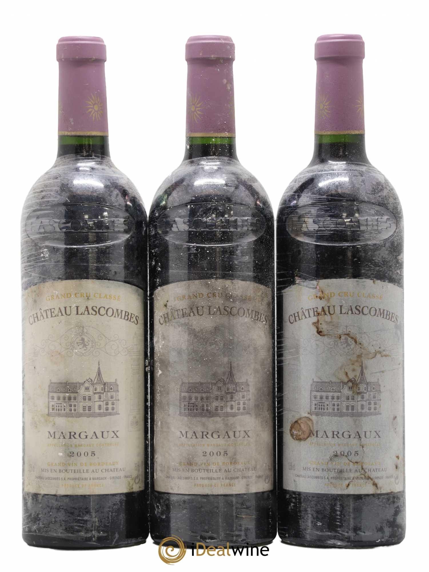 Château Lascombes 2ème Grand Cru Classé 2005 - Lot de 3 bouteilles - 0