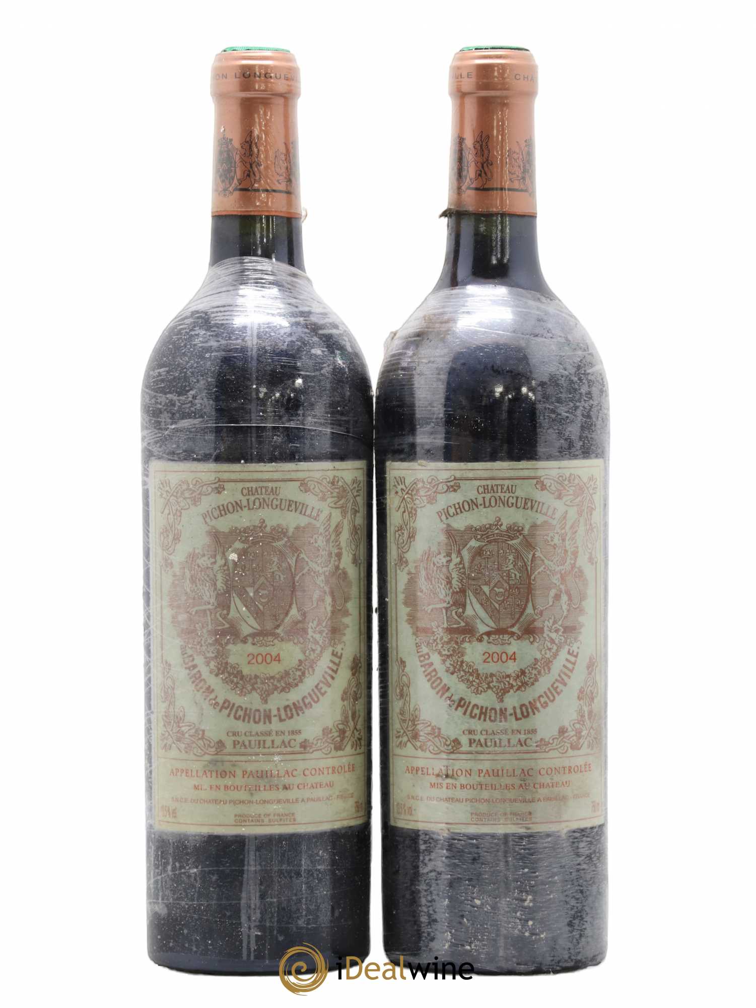 Pichon Longueville Baron 2ème Grand Cru Classé 2004 - Lot de 2 bouteilles - 0
