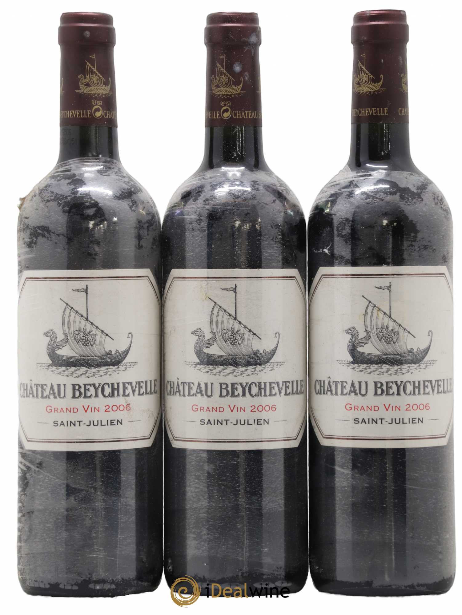 Château Beychevelle 4ème Grand Cru Classé 2006 - Lot de 3 bouteilles - 0