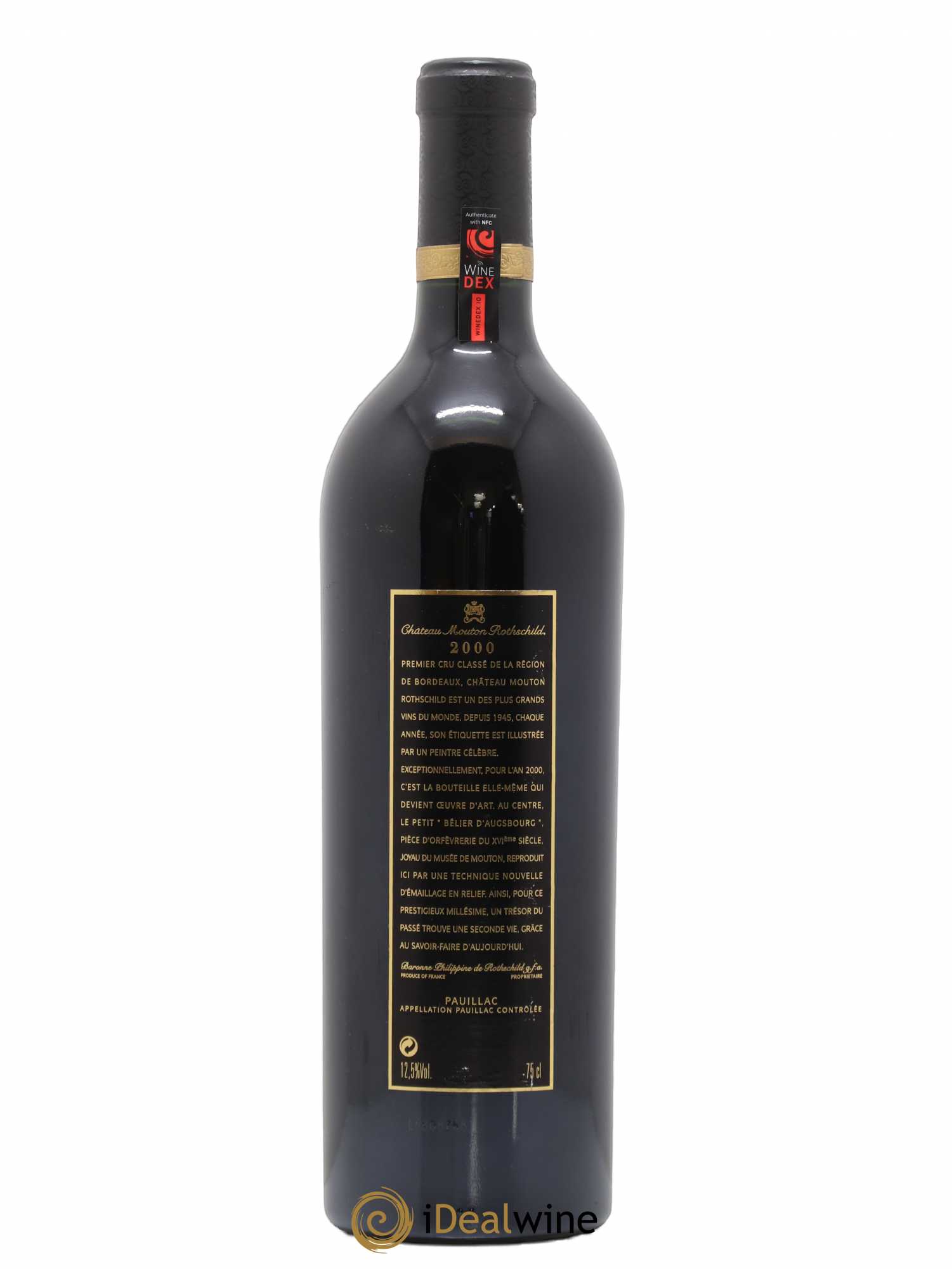 Château Mouton Rothschild 1er Grand Cru Classé 2000 - Lot de 1 bouteille - 1