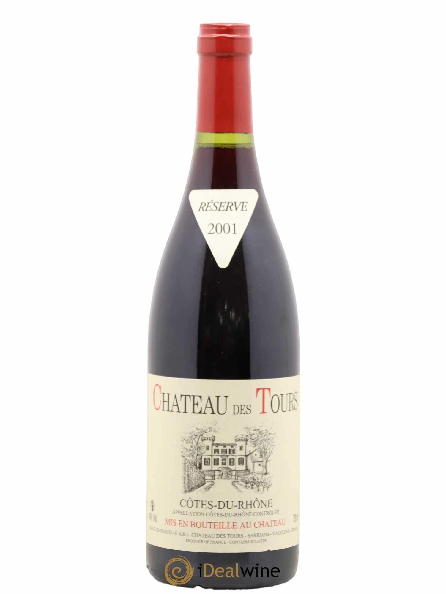 Côtes-du-Rhône Château des Tours Emmanuel Reynaud 2001 - Lot de 1 bouteille - 0