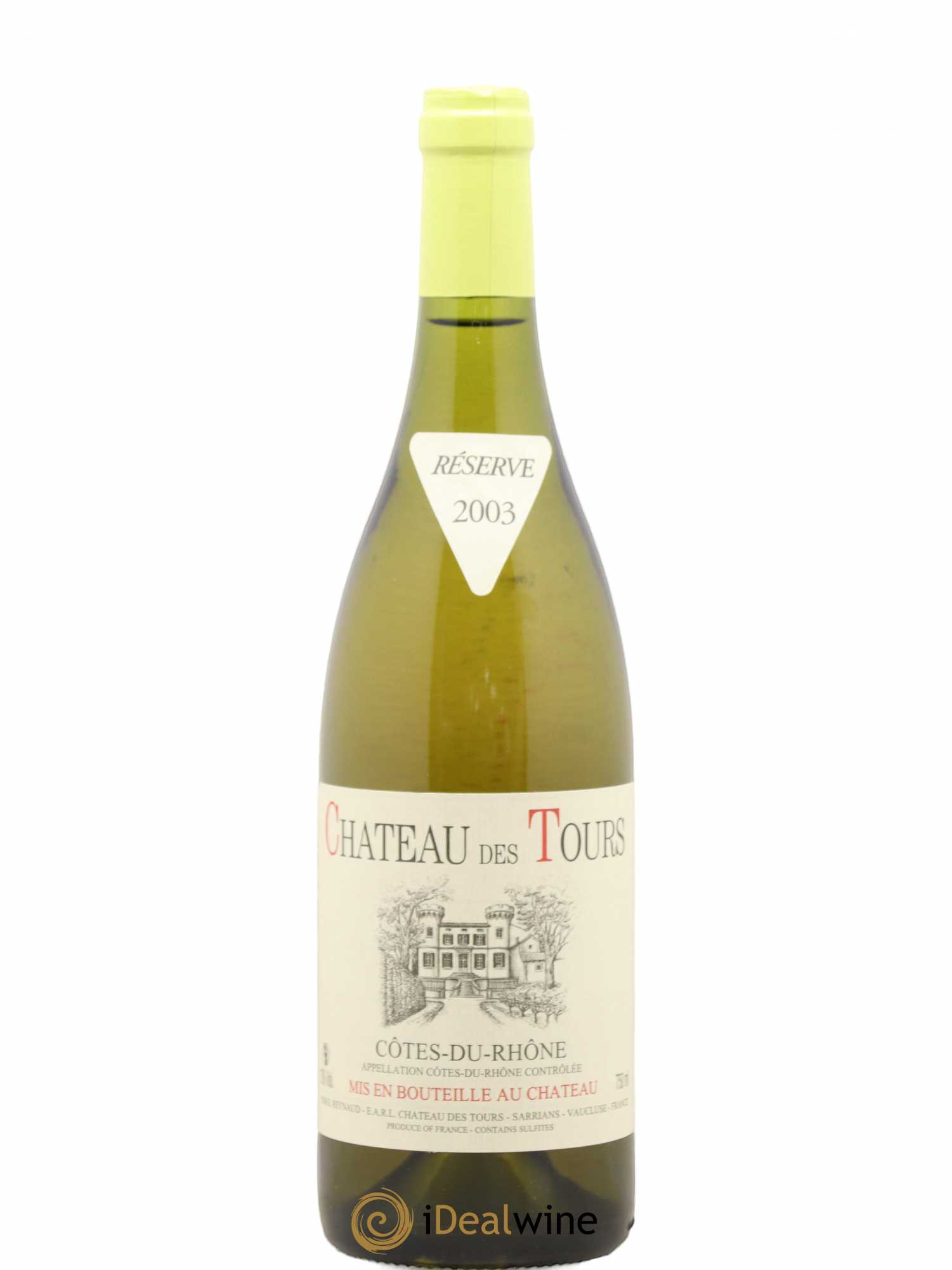 Côtes-du-Rhône Château des Tours Emmanuel Reynaud 2003 - Lot de 1 bouteille - 0
