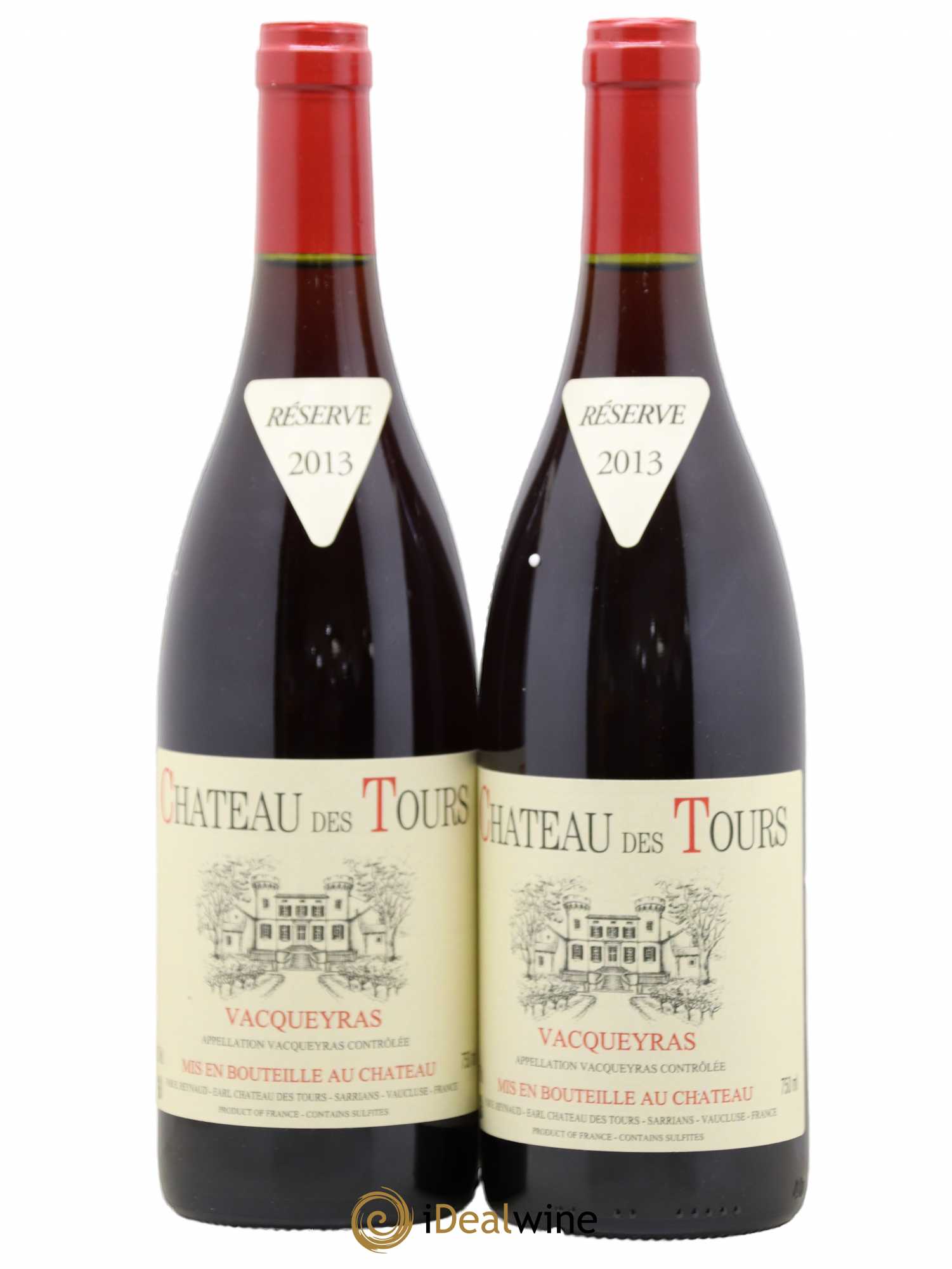 Vacqueyras Château des Tours Emmanuel Reynaud 2013 - Lot de 2 bouteilles - 0