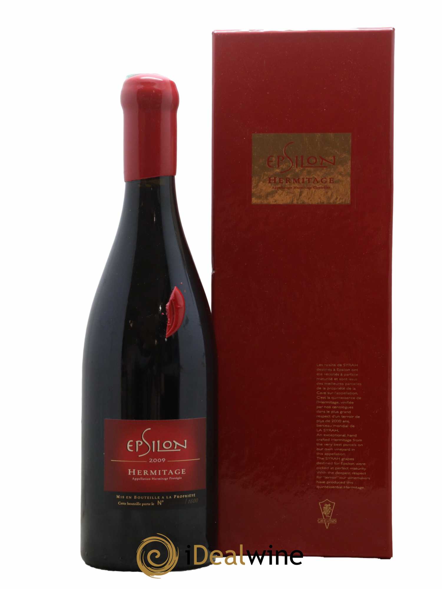 Hermitage Epsilon Cave de Tain 2009 - Lot de 1 bouteille - 0