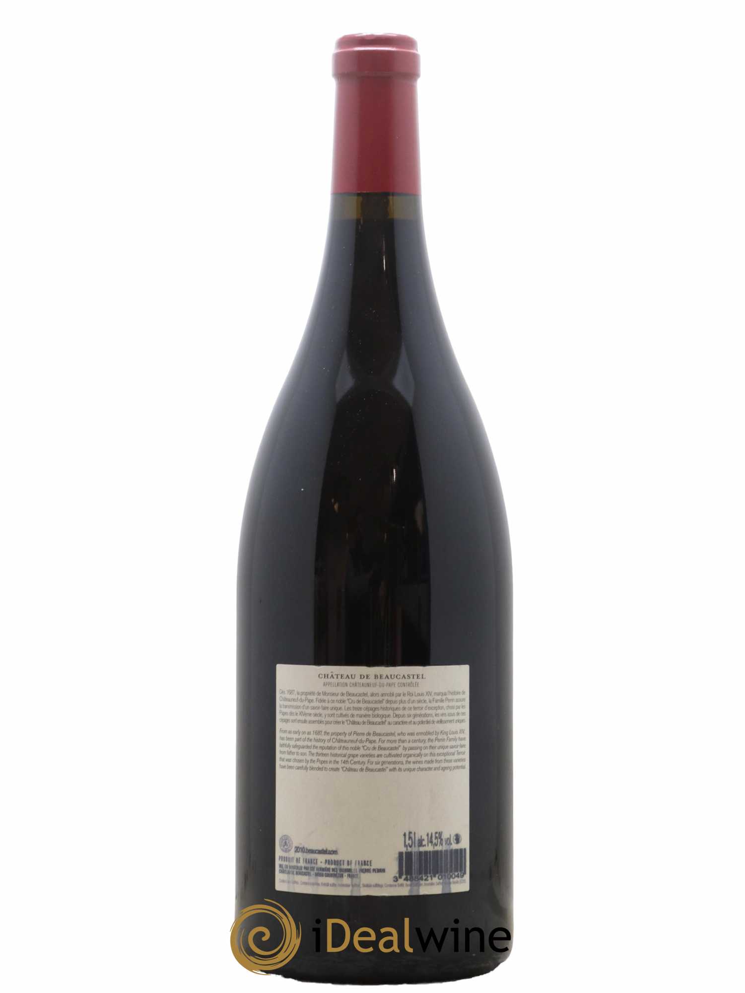 Châteauneuf-du-Pape Château de Beaucastel Famille Perrin 2010 - Lot de 1 magnum - 1