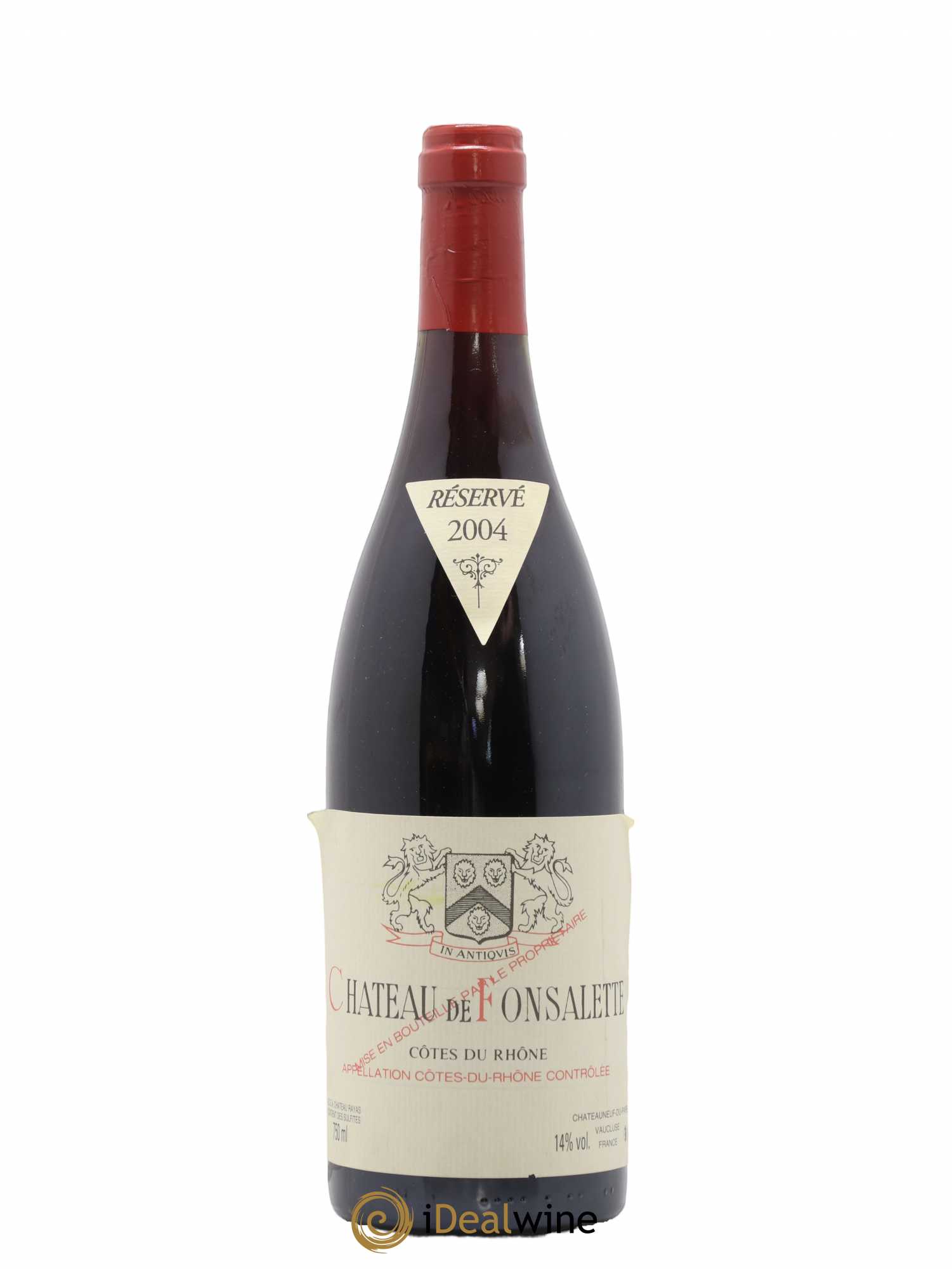 Côtes-du-Rhône Château de Fonsalette Emmanuel Reynaud 2004 - Lot de 1 bouteille - 0