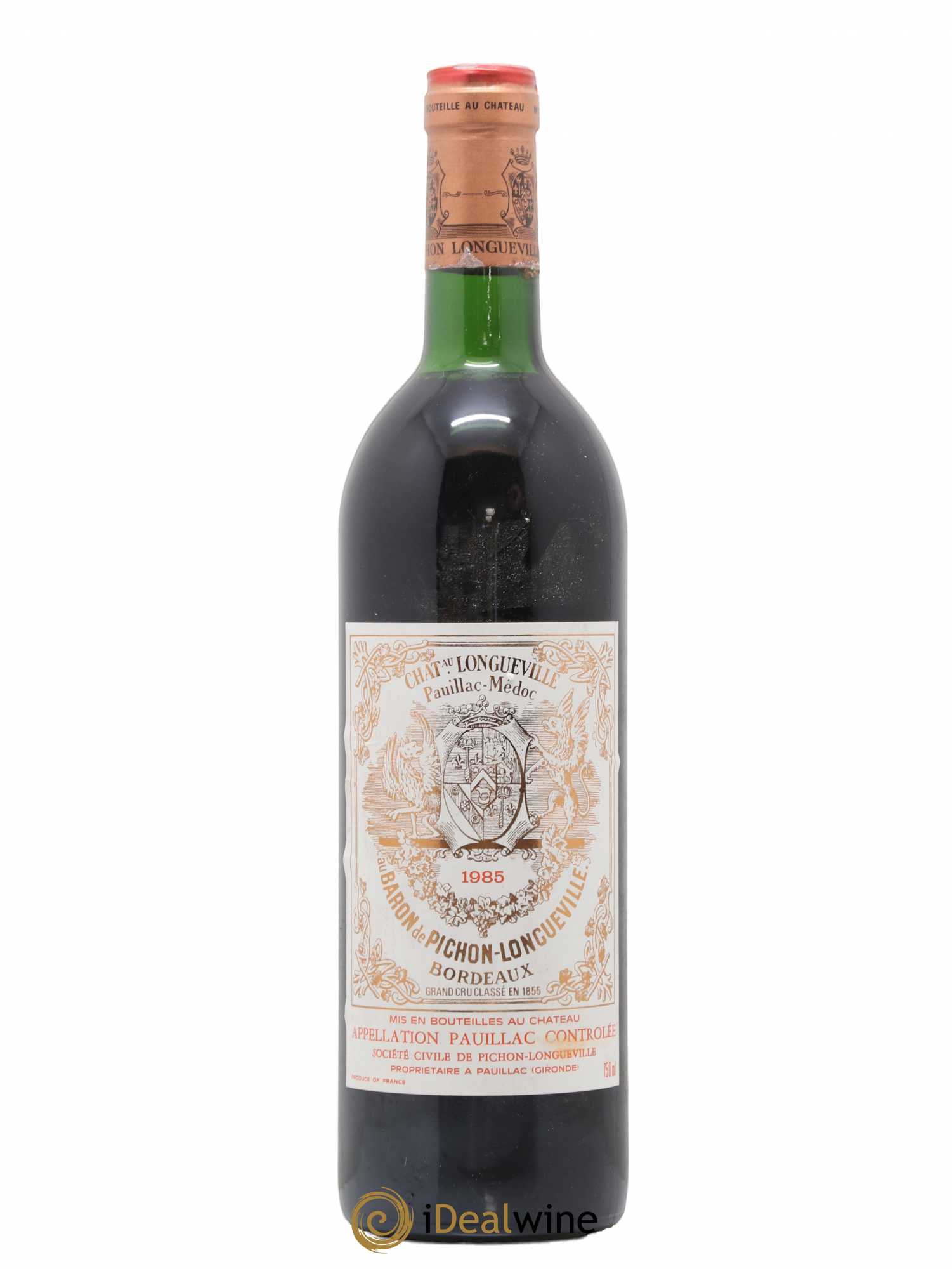 Pichon Longueville Baron 2ème Grand Cru Classé 1985 - Lot de 1 bouteille - 0