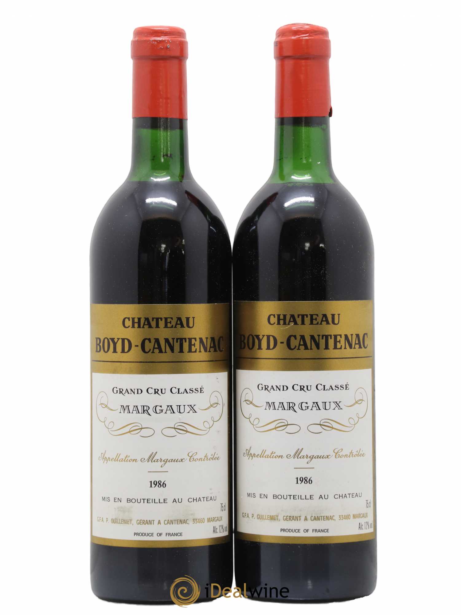 Château Boyd Cantenac 3ème Grand Cru Classé 1986 - Lot de 2 bouteilles - 0