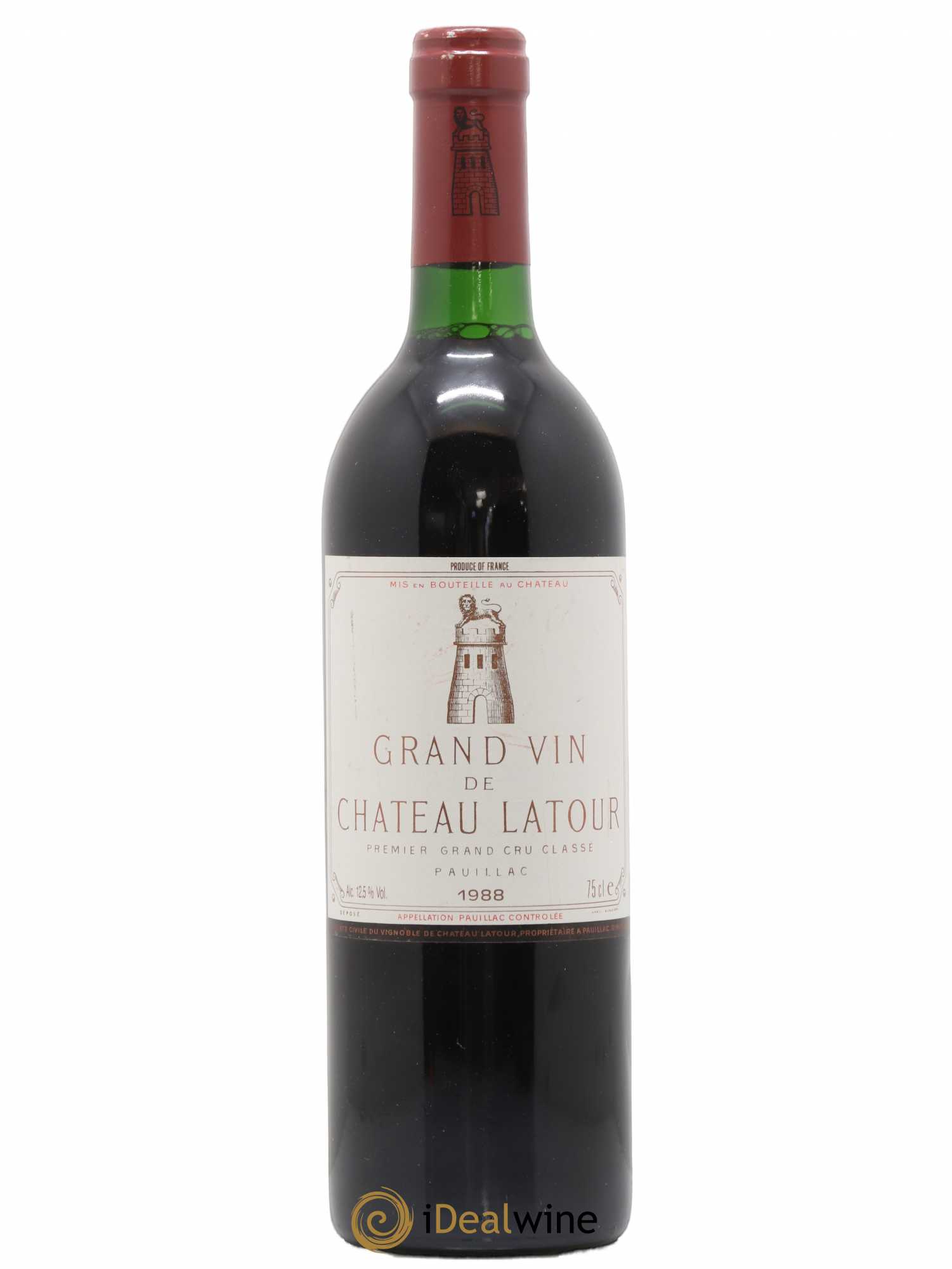 Château Latour 1er Grand Cru Classé 1988 - Lot de 1 bouteille - 0