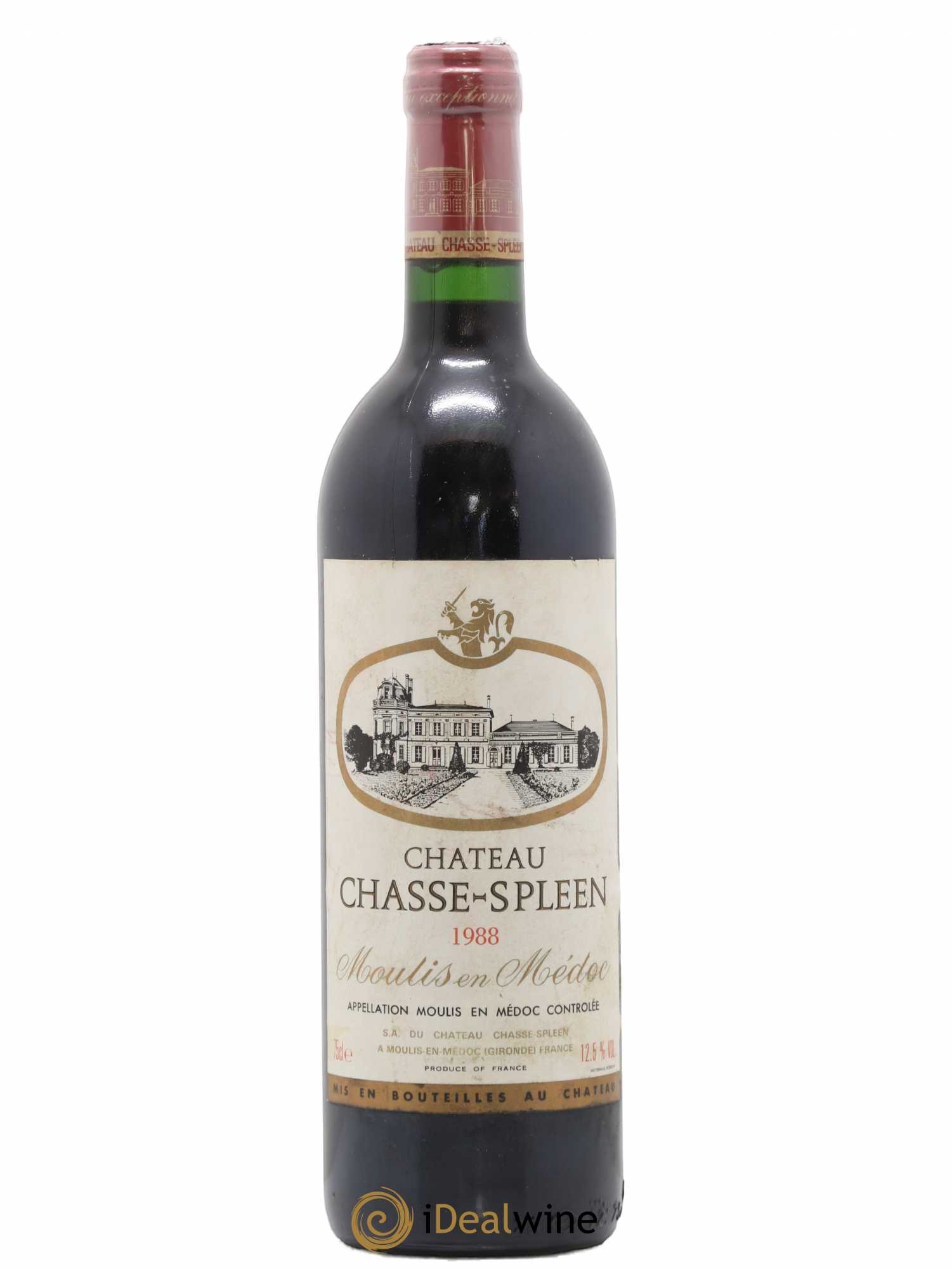 Château Chasse Spleen 1988 - Lot de 1 bouteille - 0