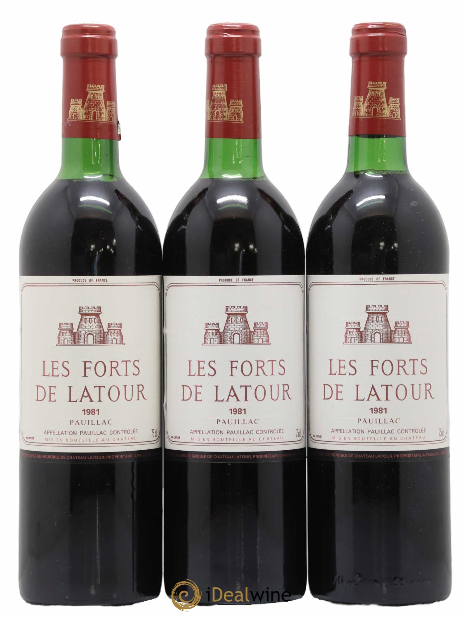 Les Forts de Latour Second Vin 1981 - Lot de 3 bouteilles - 0