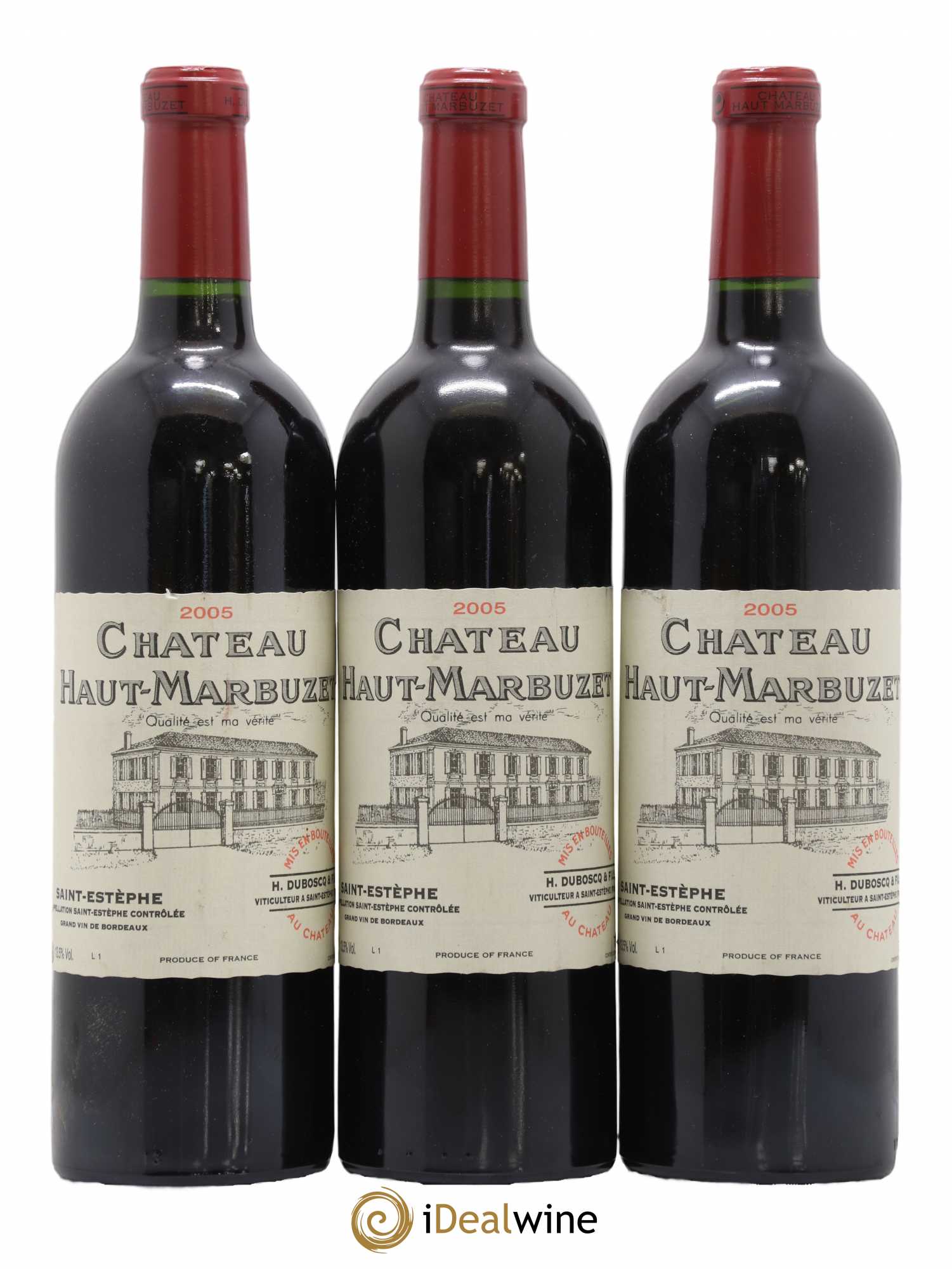 Château Haut Marbuzet 2005 - Lot de 3 bouteilles - 0