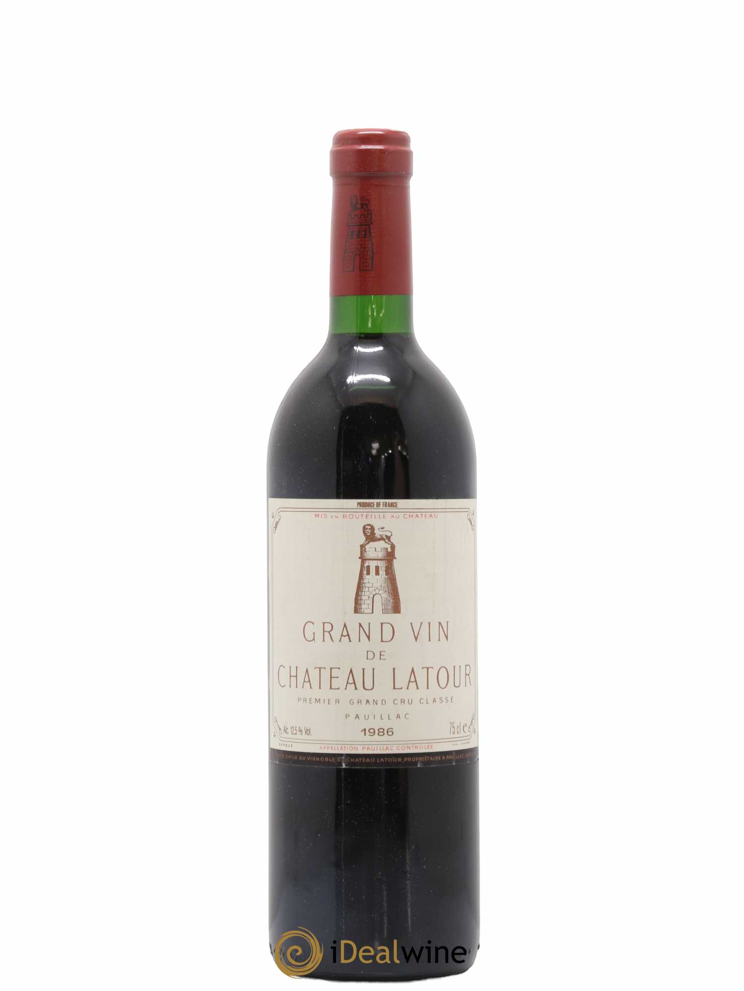 Château Latour 1er Grand Cru Classé 1986 - Lot de 1 bouteille - 0
