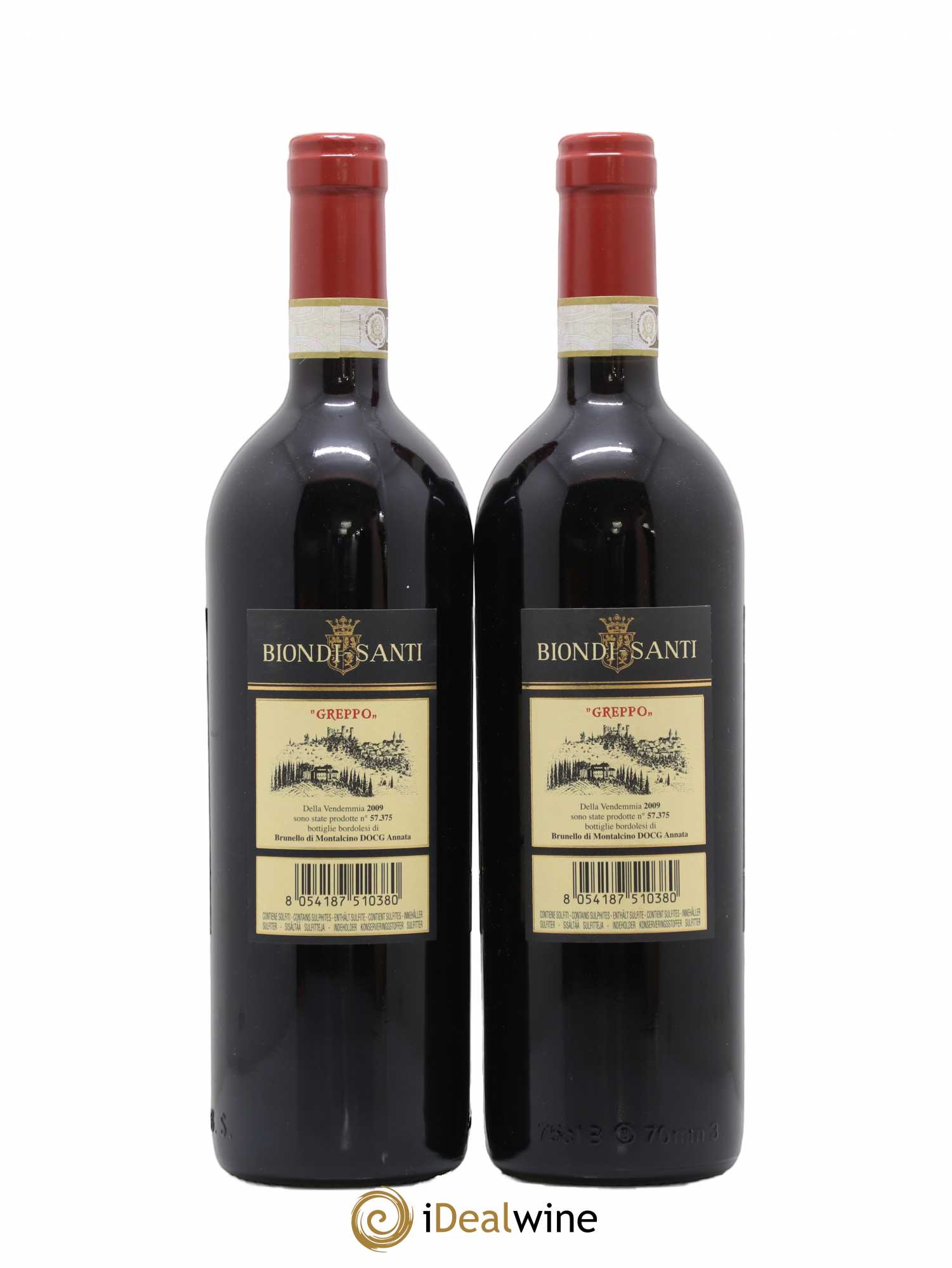 Brunello di Montalcino DOCG Biondi-Santi Tenuta Greppo Greppo 2009 - Lot de 2 bouteilles - 1