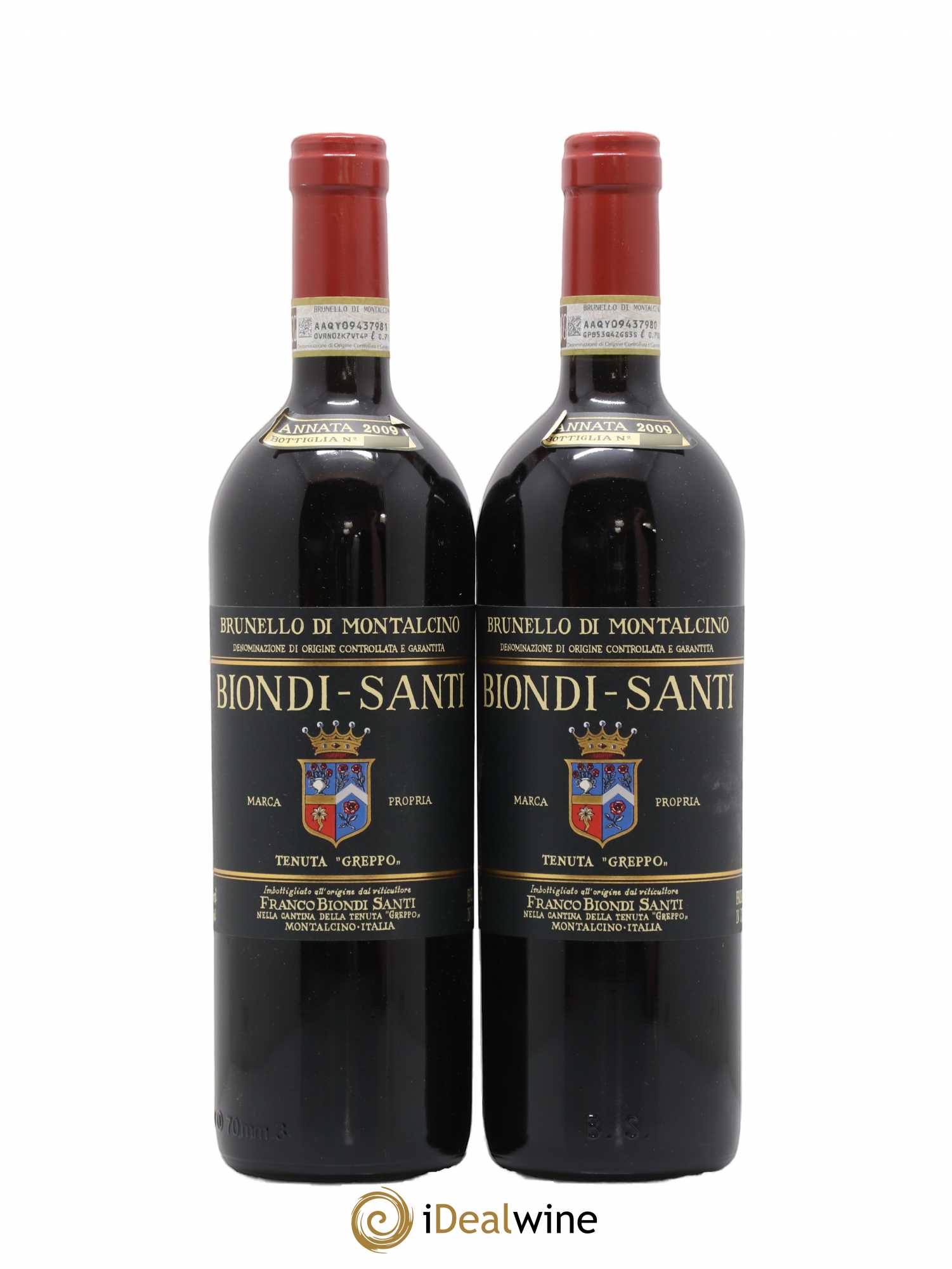 Brunello di Montalcino DOCG Biondi-Santi Tenuta Greppo Greppo 2009 - Lot de 2 bouteilles - 0