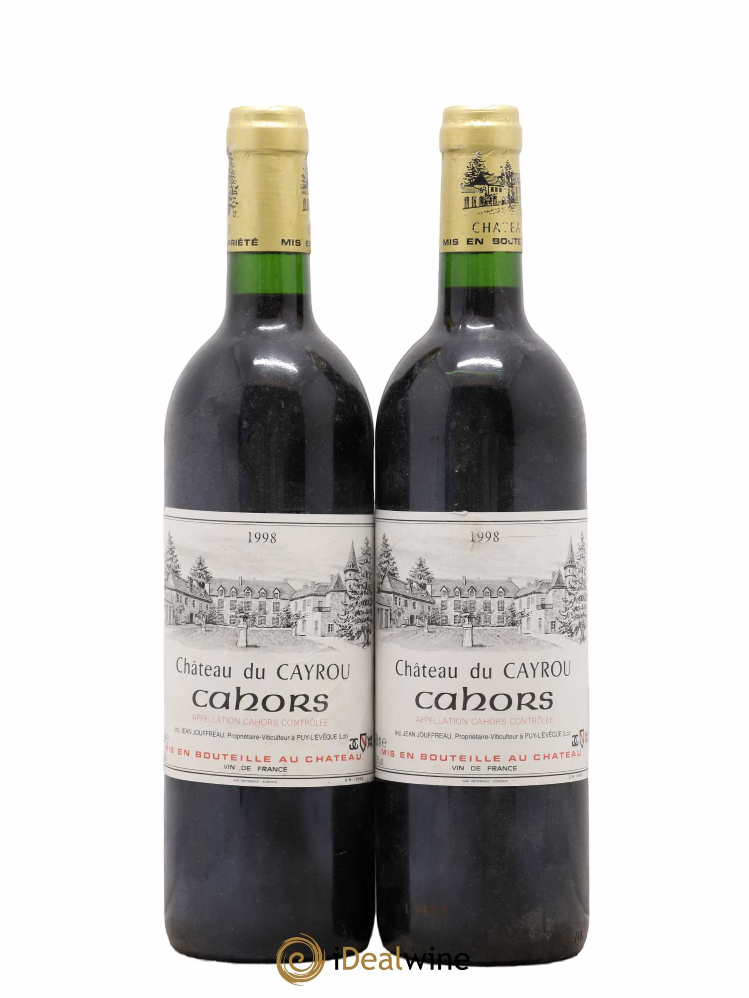 Cahors Château du Cayrou (sans prix de réserve) 1998 - Posten von 2 Flaschen - 0
