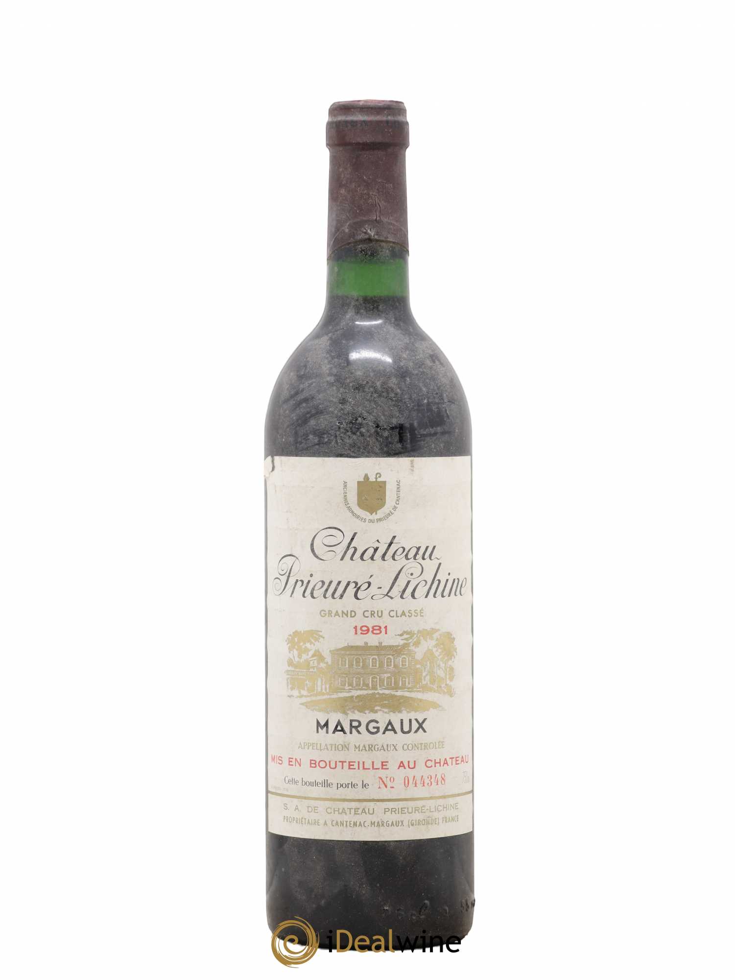 Château Prieuré Lichine 4ème Grand Cru Classé (sans prix de réserve) 1981 - Lot de 1 bouteille - 0