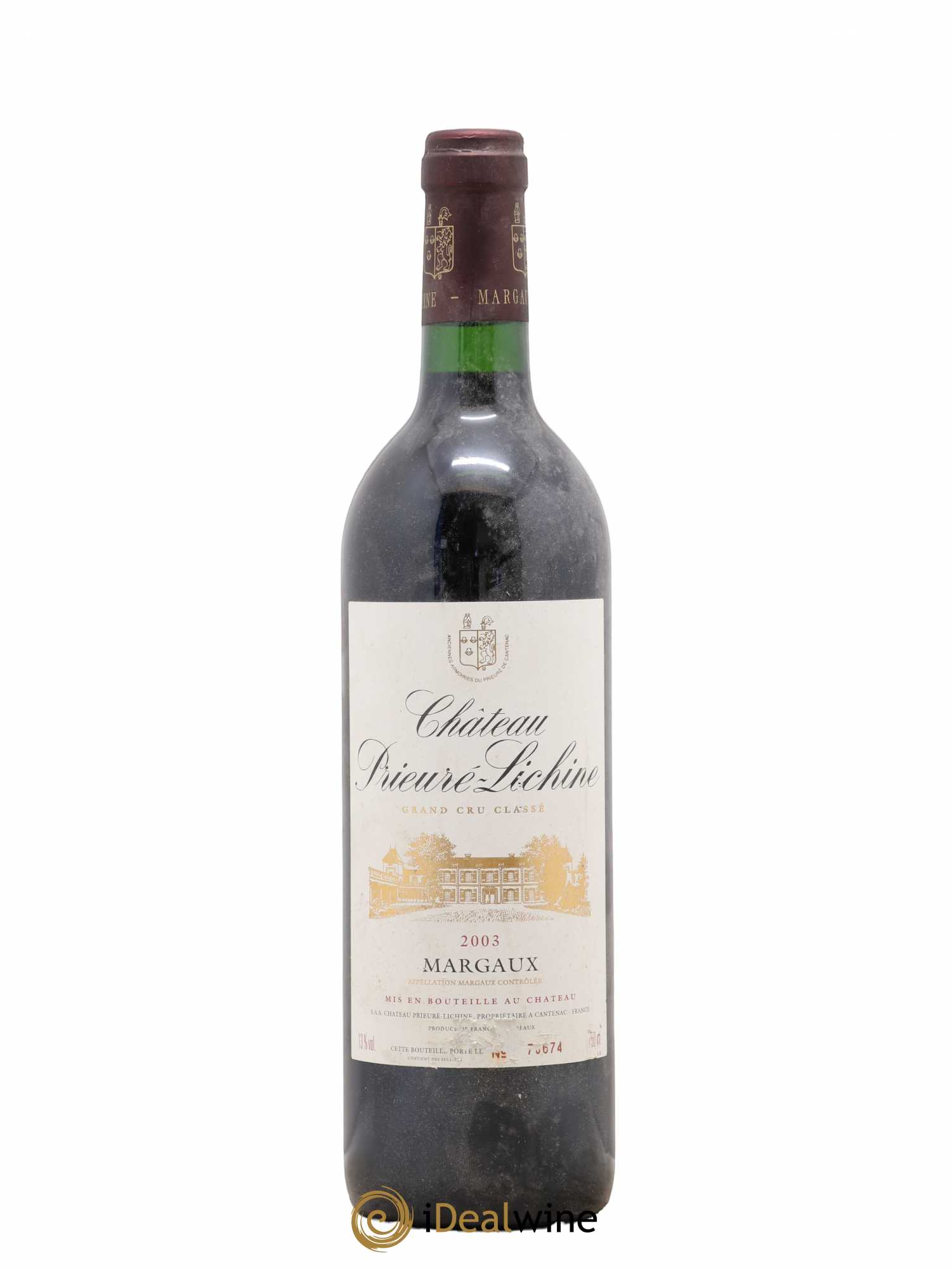 Château Prieuré Lichine 4ème Grand Cru Classé (sans prix de réserve) 2003 - Lot de 1 bouteille - 0