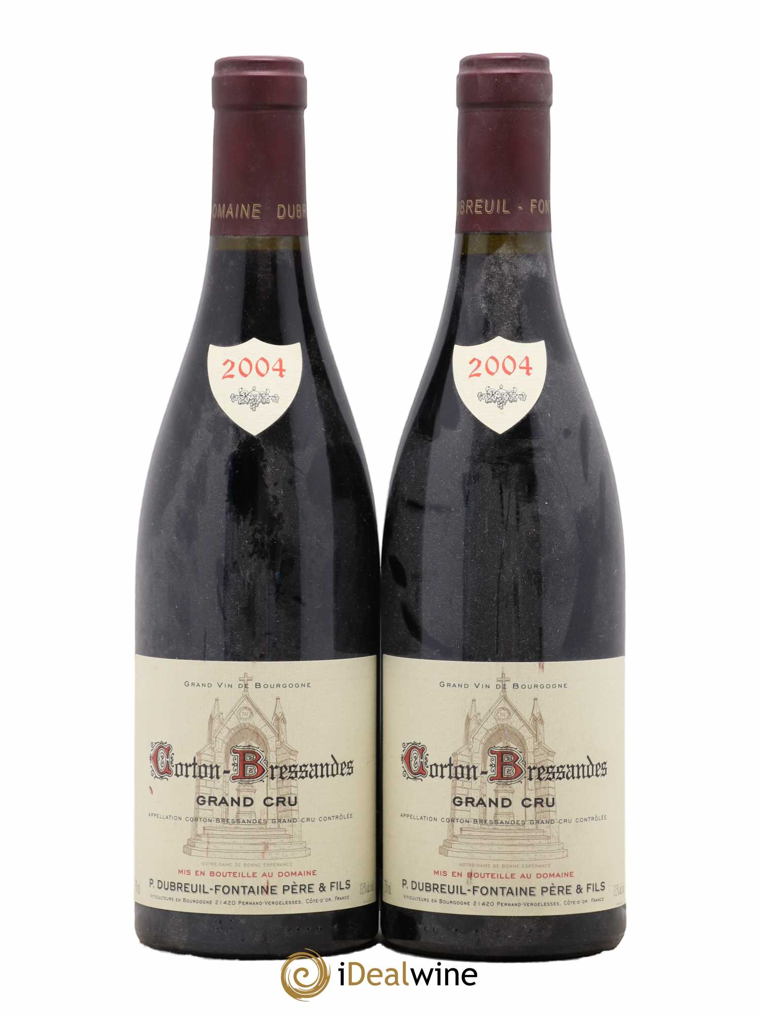 Corton Grand Cru Bressandes Dubreuil Fontaines (sans prix de réserve) 2004 - Posten von 2 Flaschen - 0