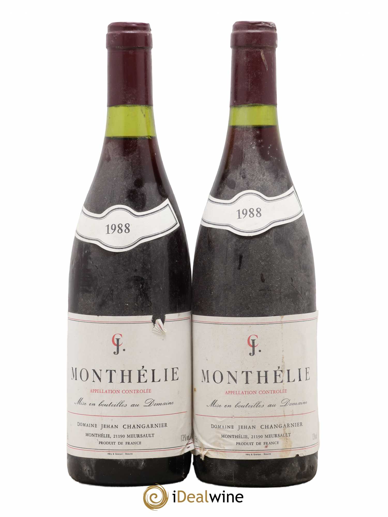 Monthélie Domaine Changarnier 1988 - Posten von 2 Flaschen - 0