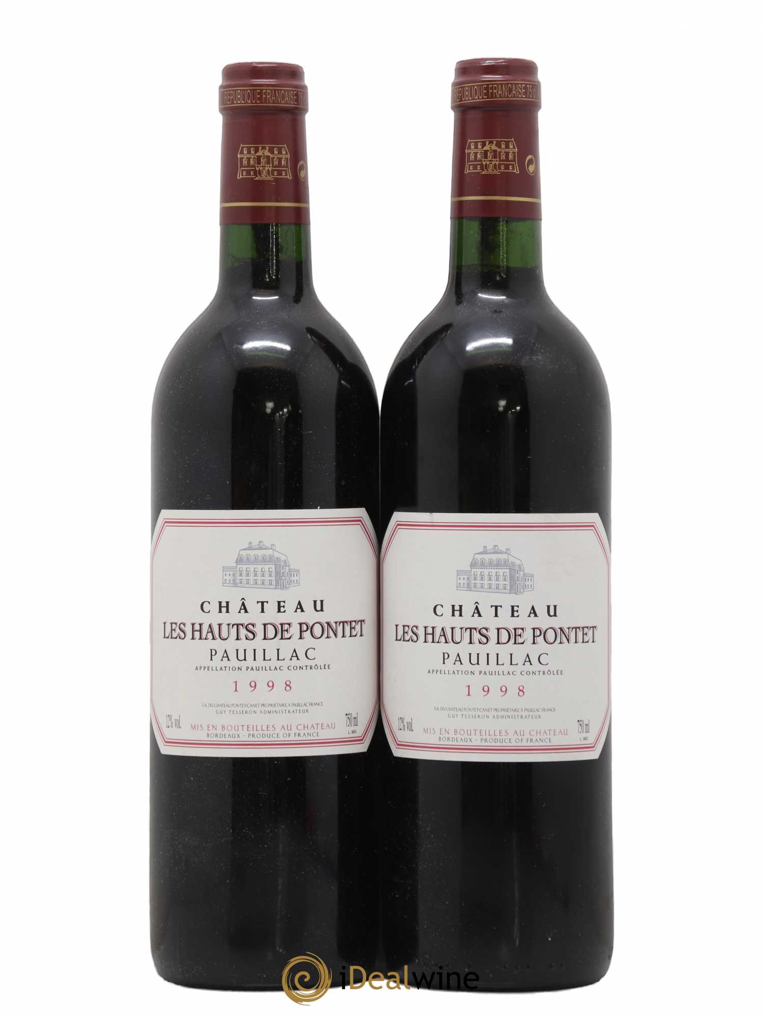 Les Hauts de Pontet-Canet Second Vin 1998 - Lot de 2 bouteilles - 0