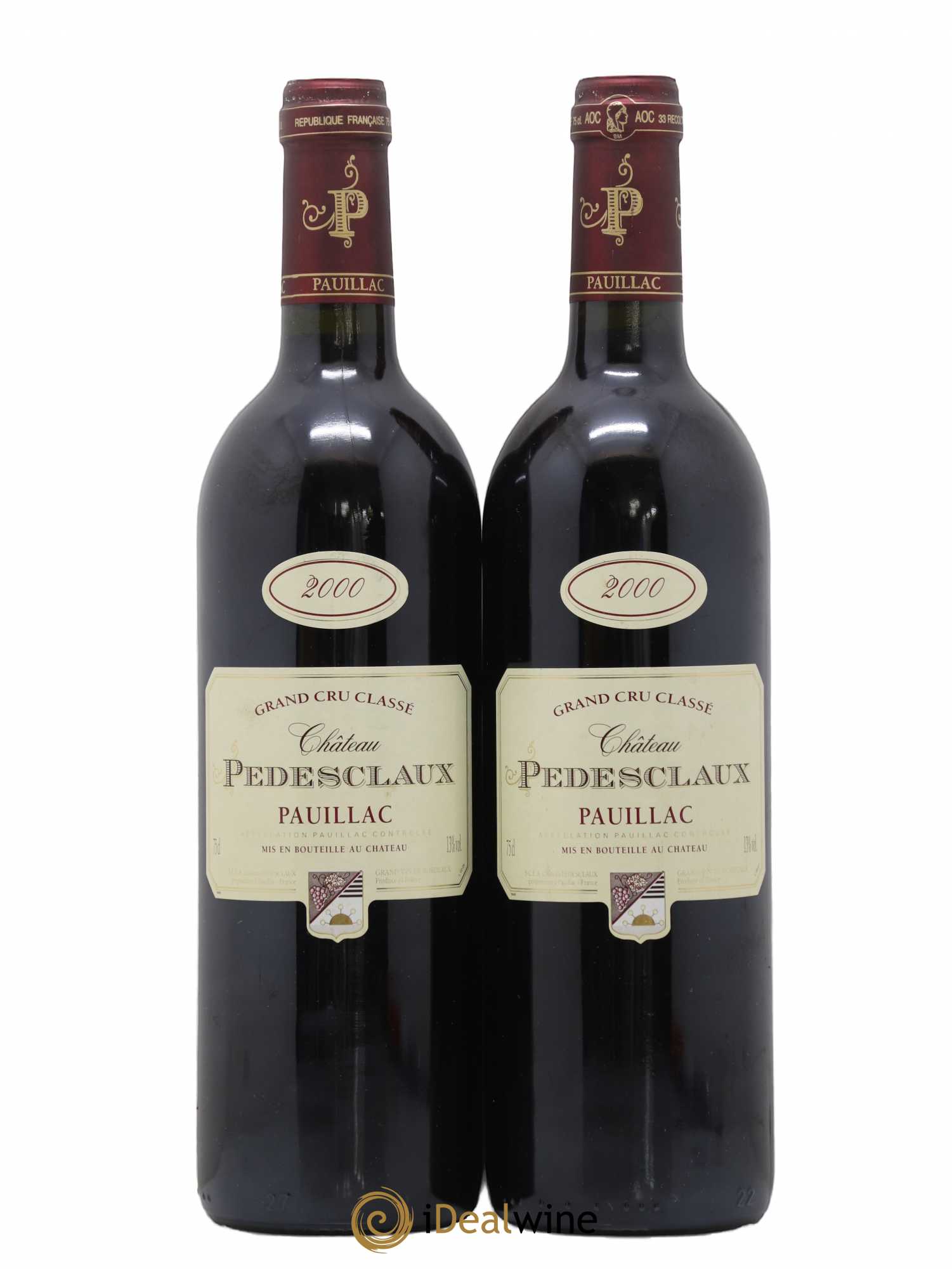 Château Pedesclaux 5ème Grand Cru Classé 2000 - Lot de 2 bouteilles - 0