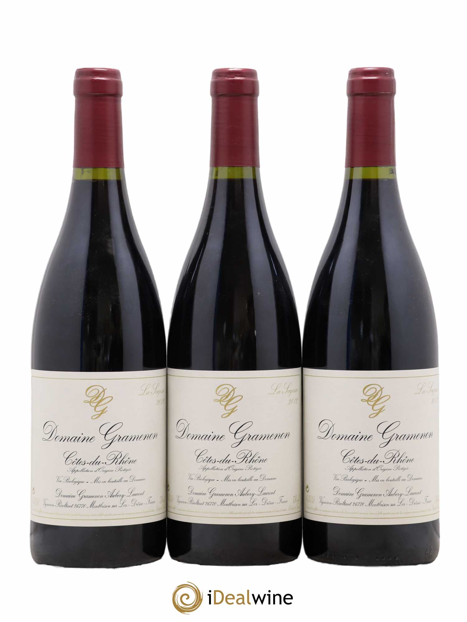 Côtes-du-Rhône La Sagesse Gramenon (Domaine) 2012 - Lot de 3 bouteilles - 0
