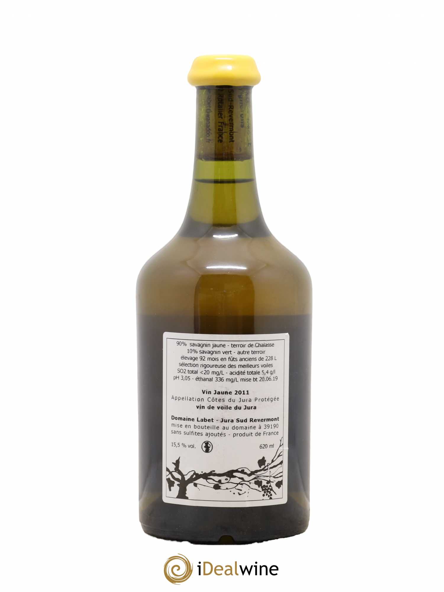 Côtes du Jura Vin Jaune Romain - Julien  - Charline Labet 2011 - Lot de 1 bouteille - 1