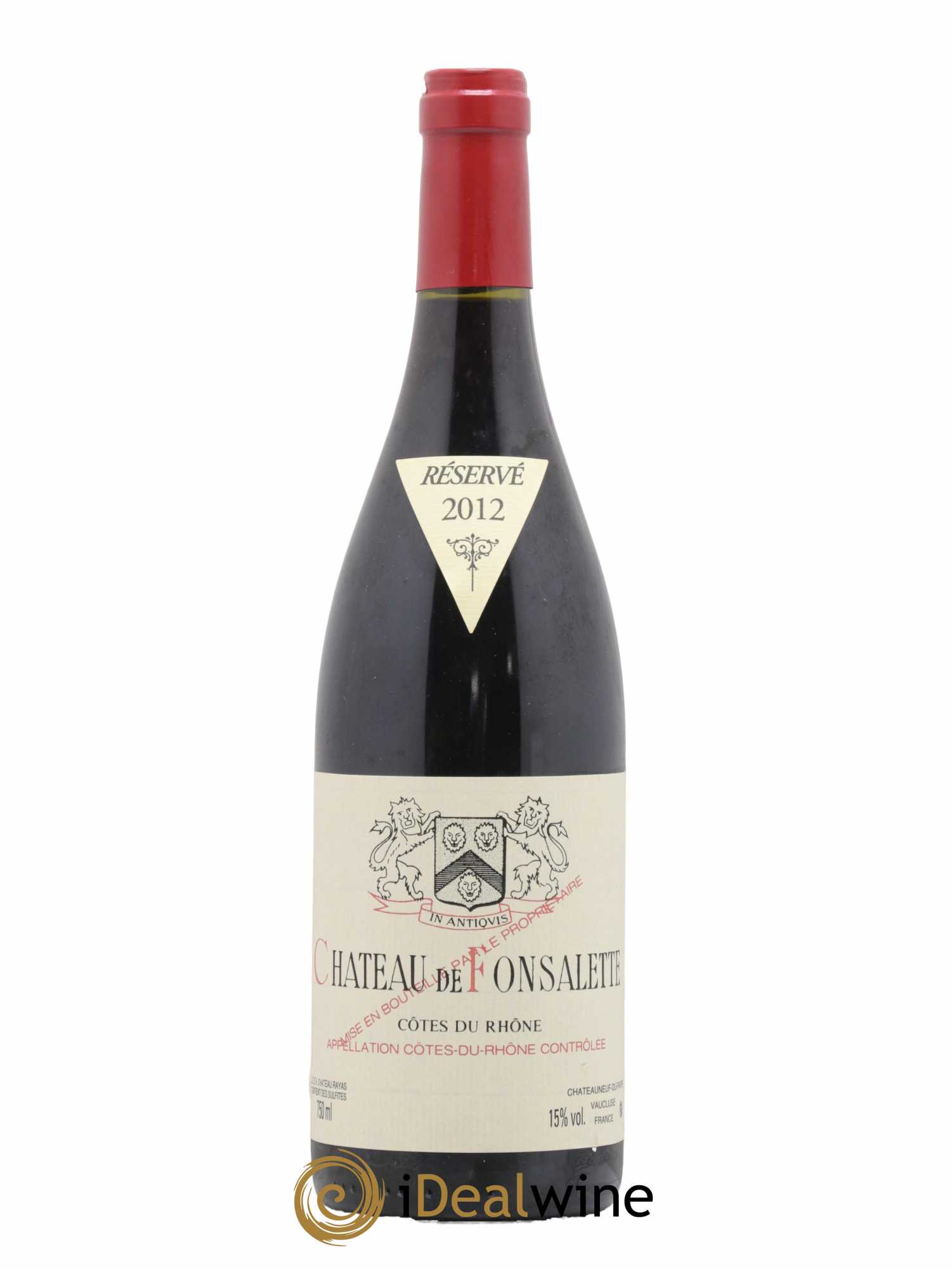 Côtes-du-Rhône Château de Fonsalette Emmanuel Reynaud 2012 - Lot de 1 bouteille - 0
