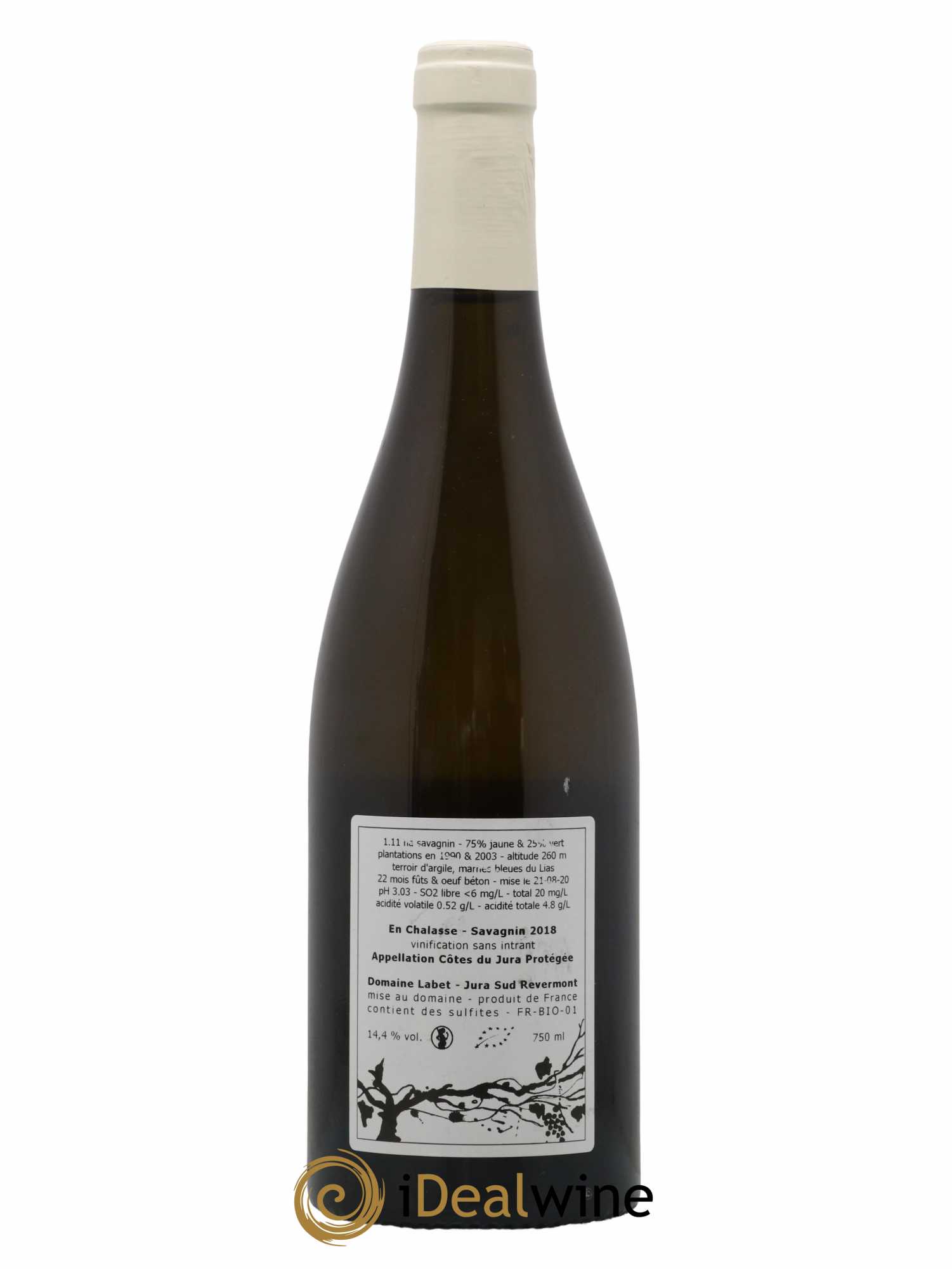 Côtes du Jura Fleur de Savagnin En Chalasse Romain - Julien  - Charline Labet 2018 - Lot of 1 bottle - 1