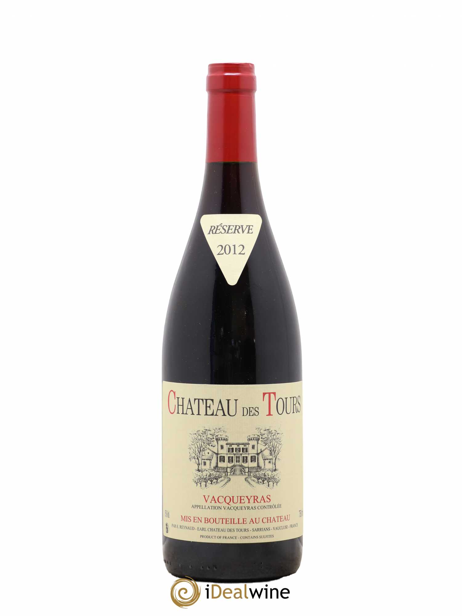 Vacqueyras Château des Tours Emmanuel Reynaud 2012 - Lot de 1 bouteille - 0