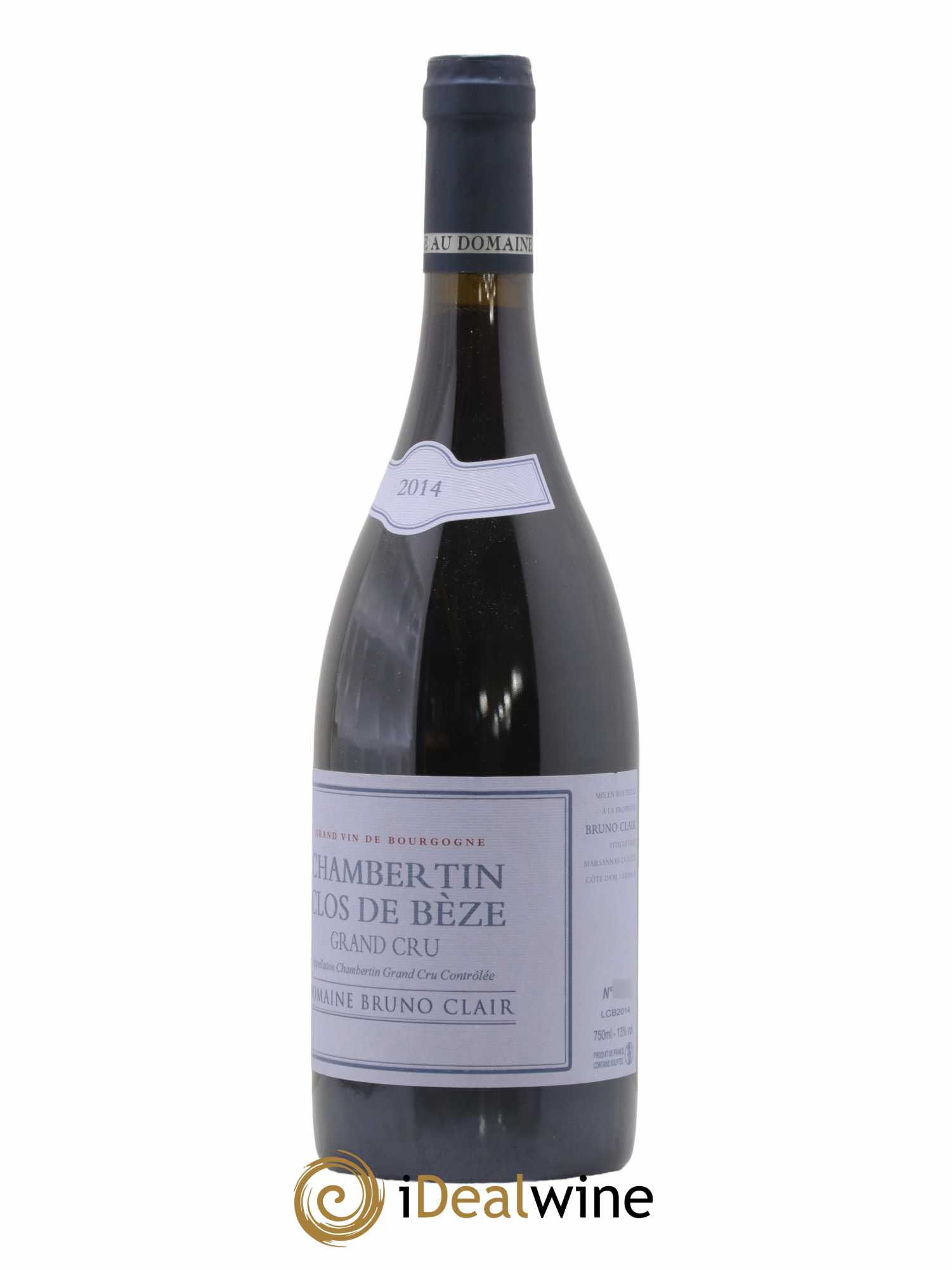 Chambertin Clos de Bèze Grand Cru Bruno Clair (Domaine) 2014 - Lot de 1 bouteille - 1