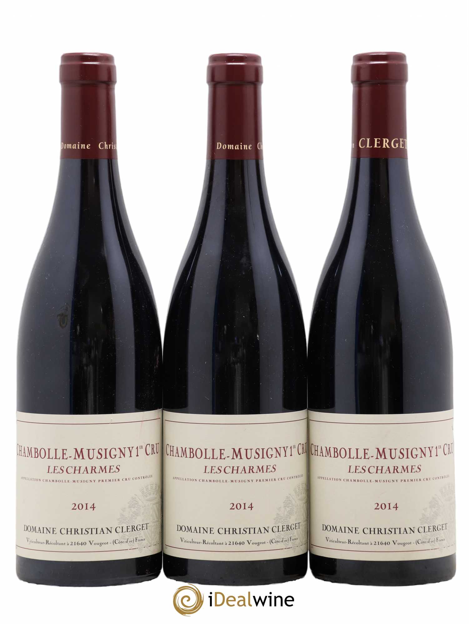 Chambolle-Musigny 1er Cru Les Charmes Christian Clerget 2014 - Lot de 3 bouteilles - 0
