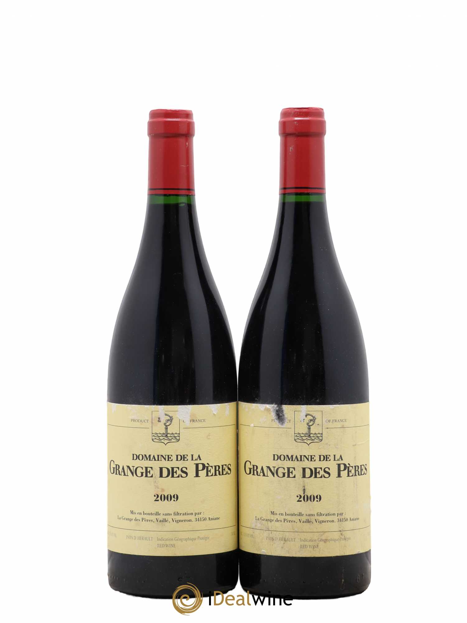 Pays d'Hérault Grange des Pères Laurent Vaillé 2009 - Lot de 2 bouteilles - 0
