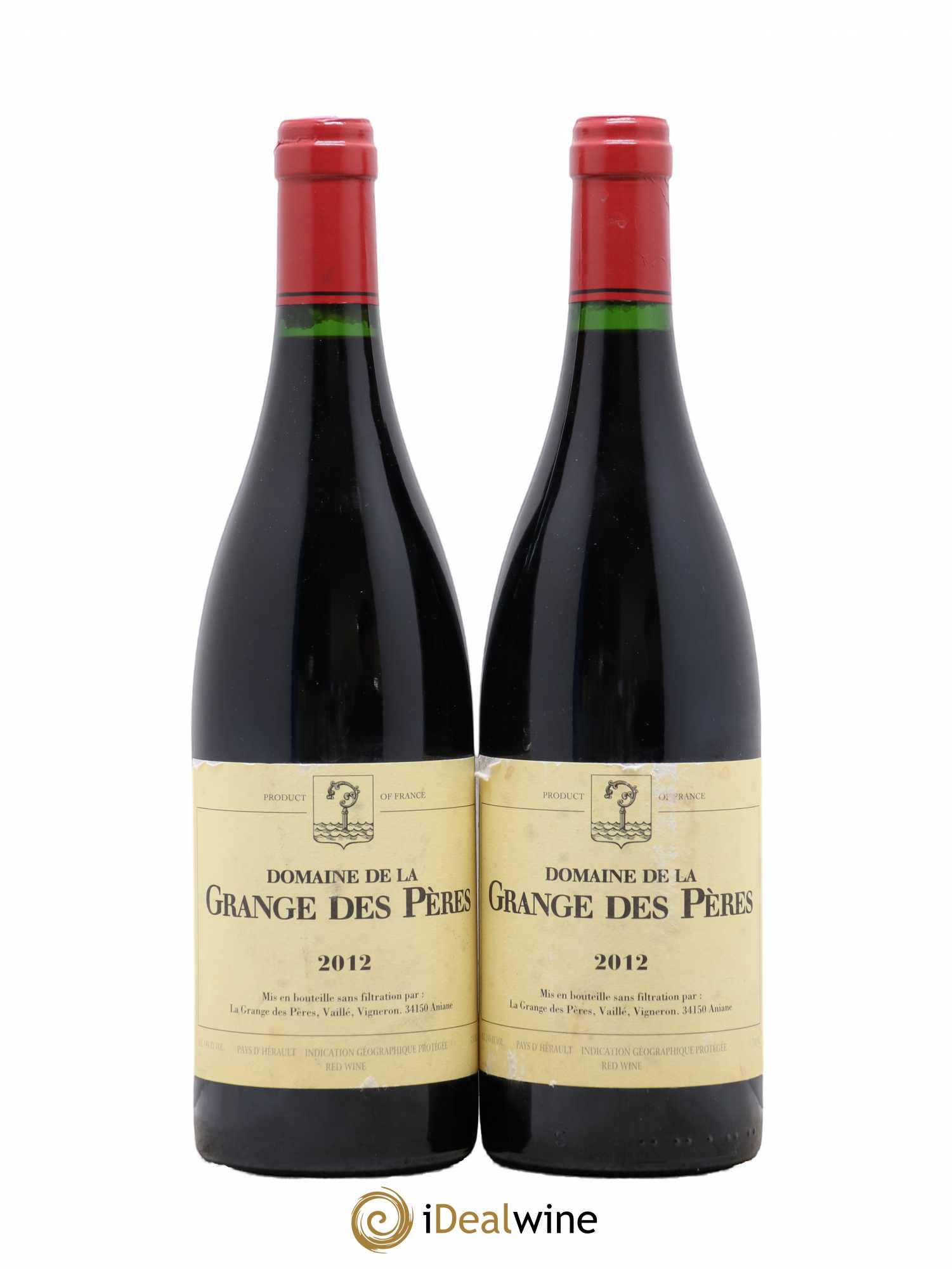 Pays d'Hérault Grange des Pères Laurent Vaillé 2012 - Lot de 2 bouteilles - 0