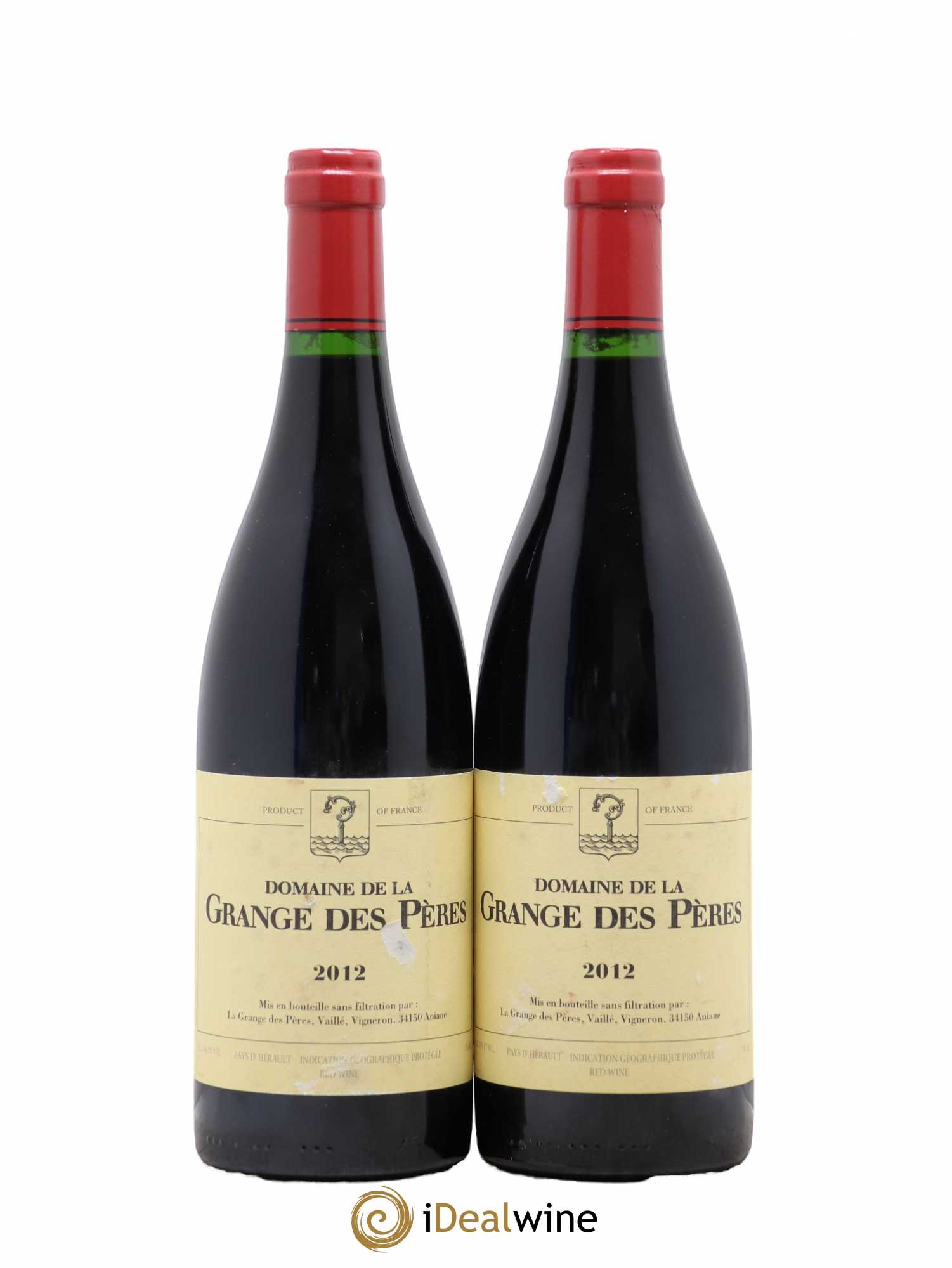 Pays d'Hérault Grange des Pères Laurent Vaillé 2012 - Lot de 2 bouteilles - 0