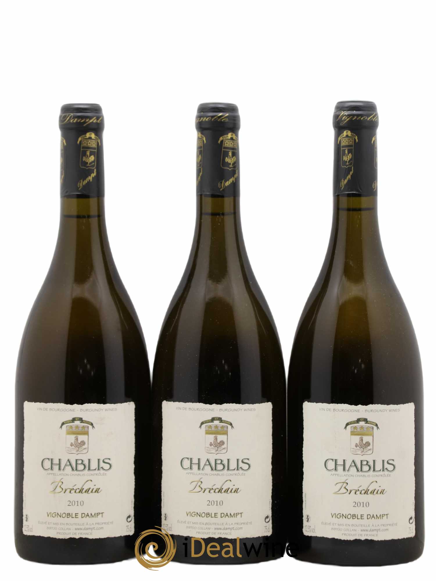 Chablis Brechain Vignoble Dampt 2010 - Posten von 3 Flaschen - 0