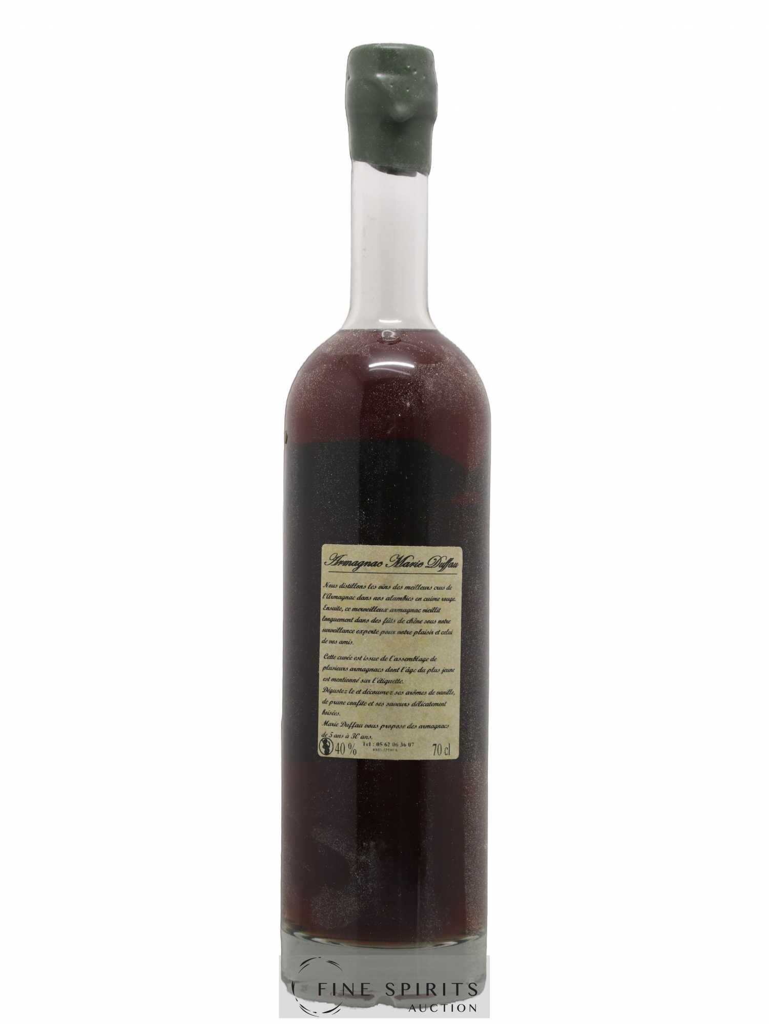 Marie Duffau 1966 Of. Vieil Armagnac Mis en bouteille en 2009 - Lot de 1 bouteille - 2
