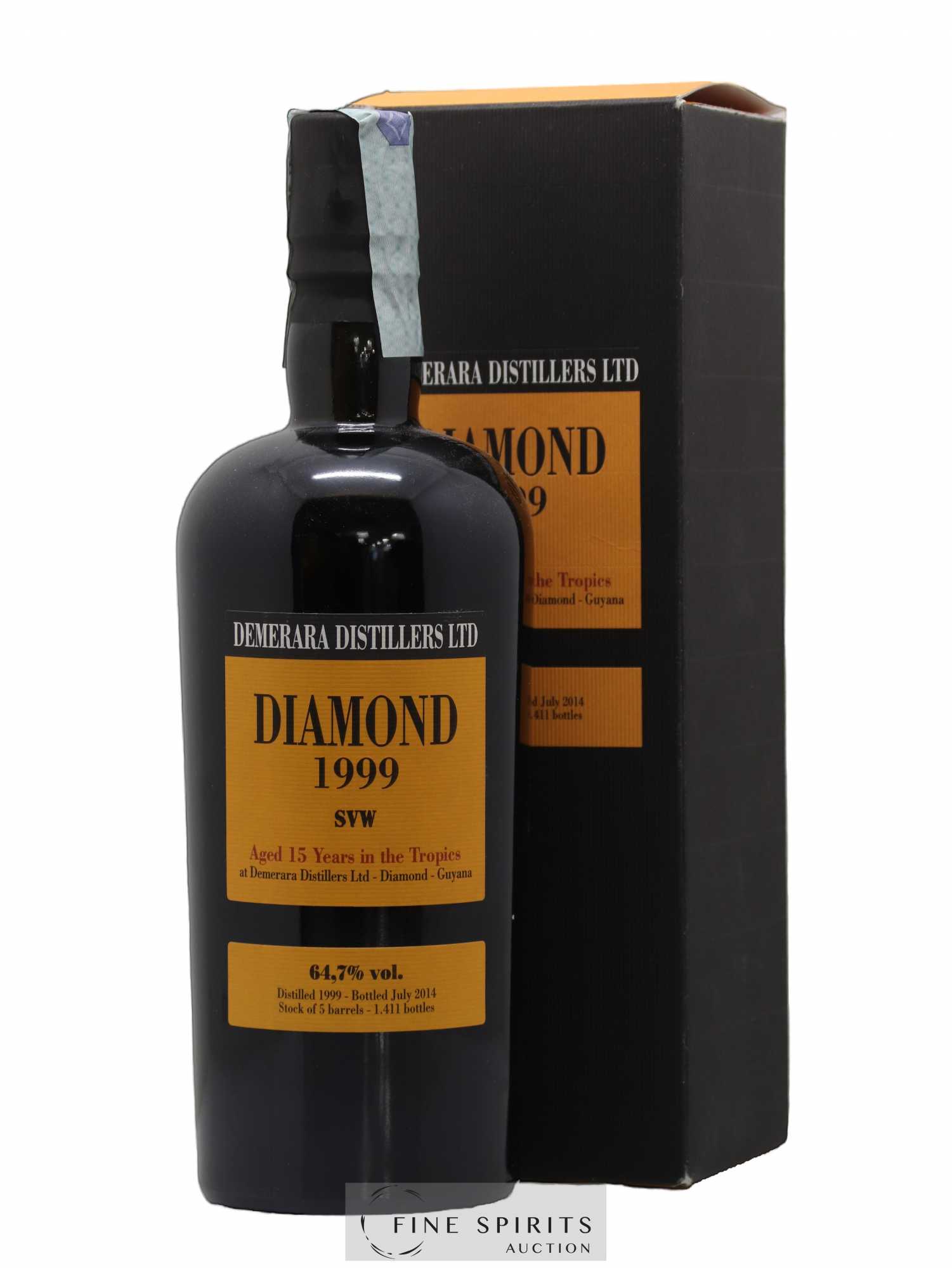 Diamond 15 years 1999 Velier SVW One of 1411 - bottled 2014 - Lot de 1 bouteille - 0